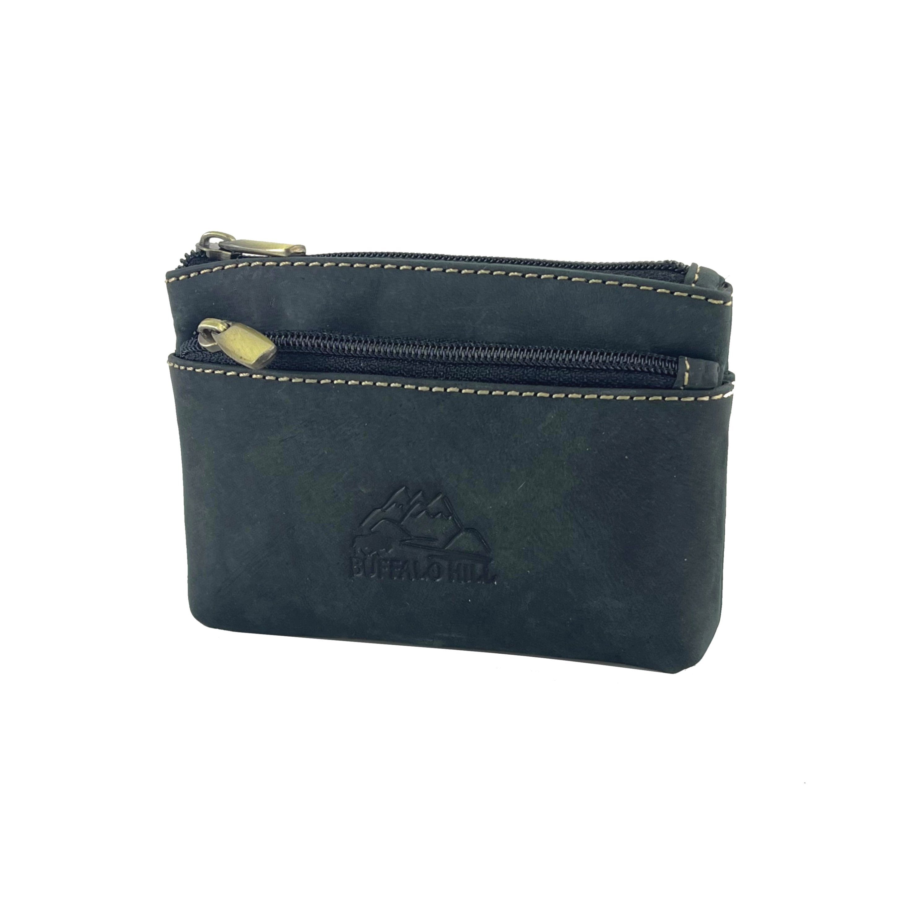 Buffalo Hill Schlüsseltasche Büffelleder Schlüsseletui, >2781< echt Leder Schlüsselbörse, mit zwei Ketten und Schlüsselringen