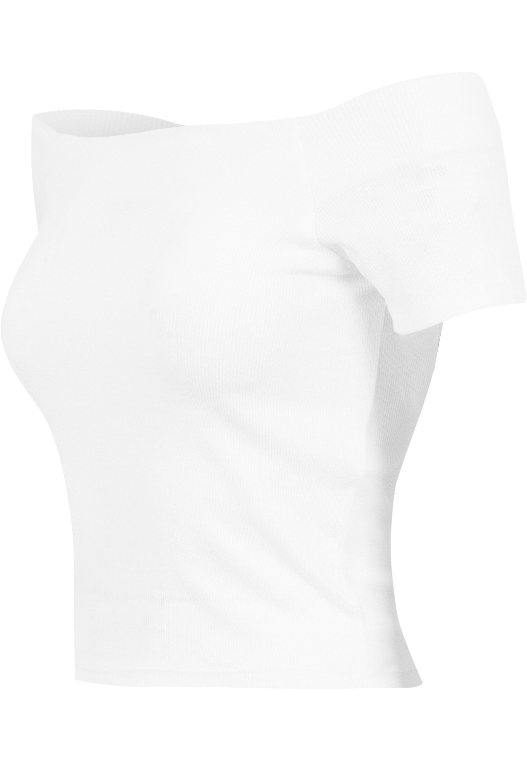 URBAN CLASSICS T-Shirt Urban Classics Damen Ladies Off Shoulder Rib Tee (1-tlg)