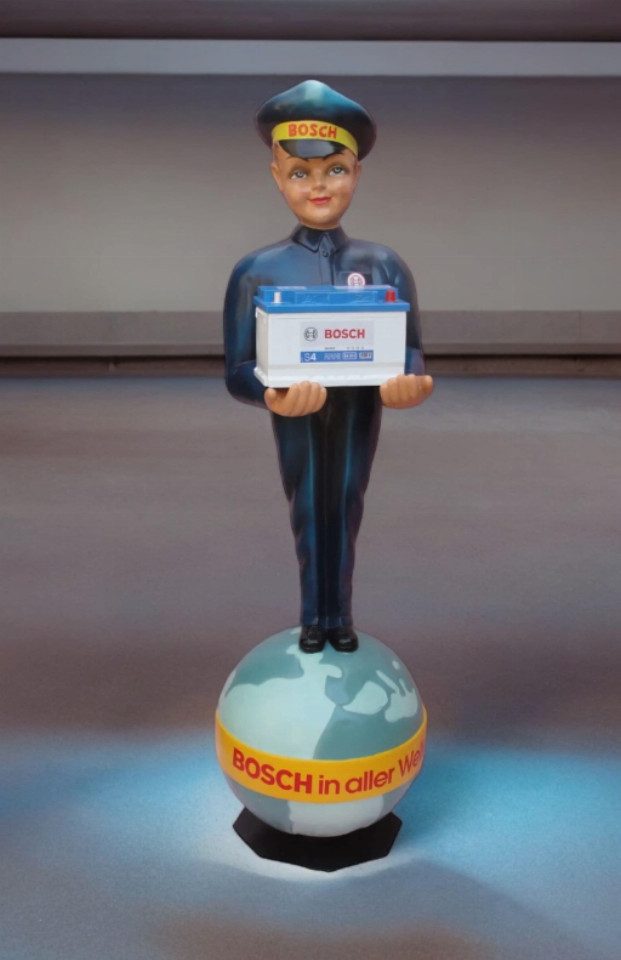 Walt-Deko Dekofigur Bosch Werbefigur Karl Otto mit Batterie 175cm hoch