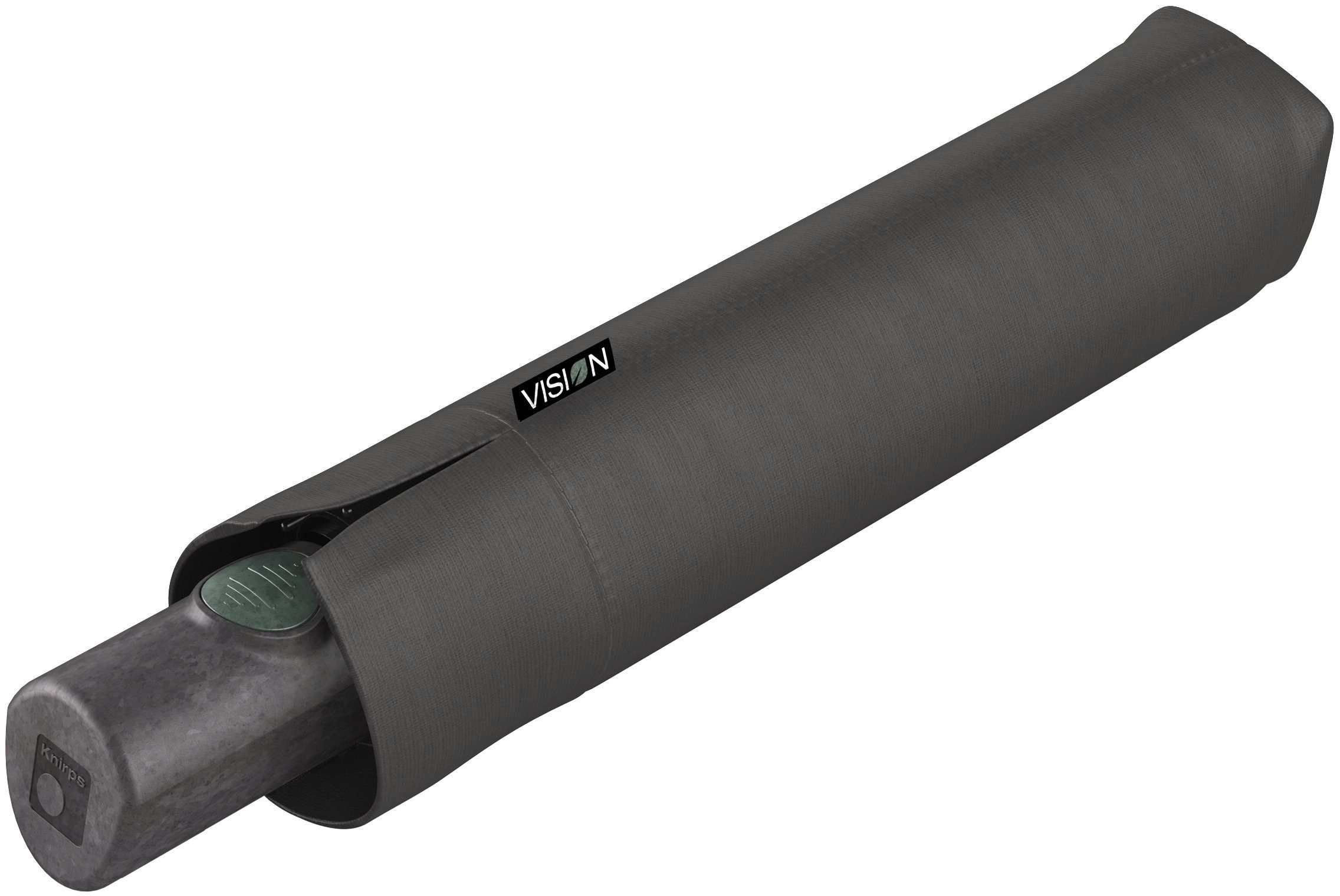 Knirps® Taschenregenschirm Vision Duomatic, aus recyceltem PET Dust, Schirmdach