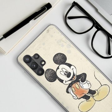 DeinDesign Handyhülle Offizielles Lizenzprodukt Mickey & Minnie Mouse Wasserfarbe, Samsung Galaxy A32 5G Silikon Hülle Bumper Case Handy Schutzhülle