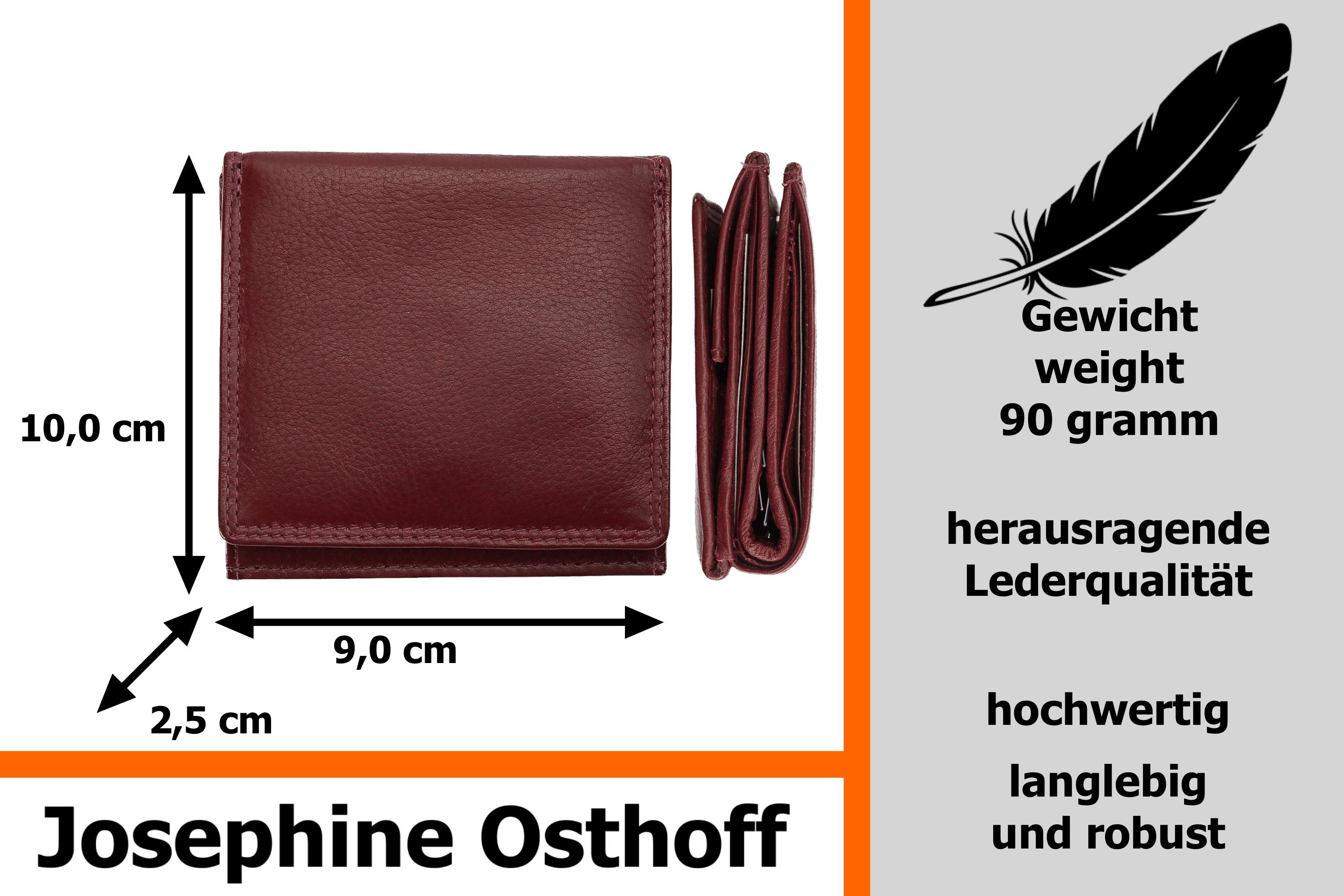 Josephine Osthoff Geldbörse Geldbörse Schachtel bordeaux Wiener