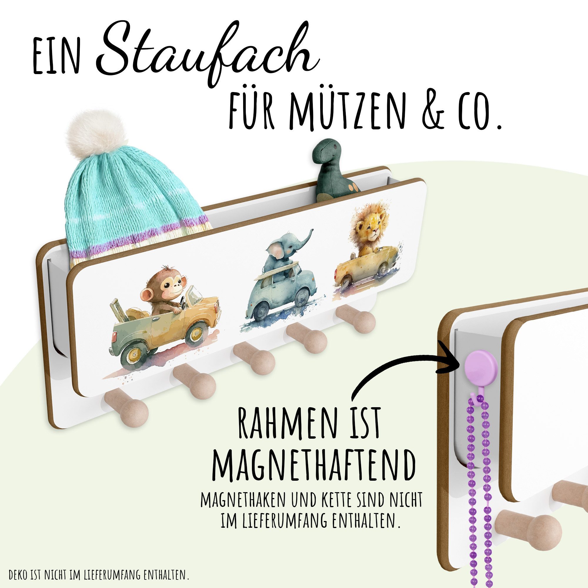 Holzura Kinderregal Kindergarderobe aus Holz mit günstig online kaufen