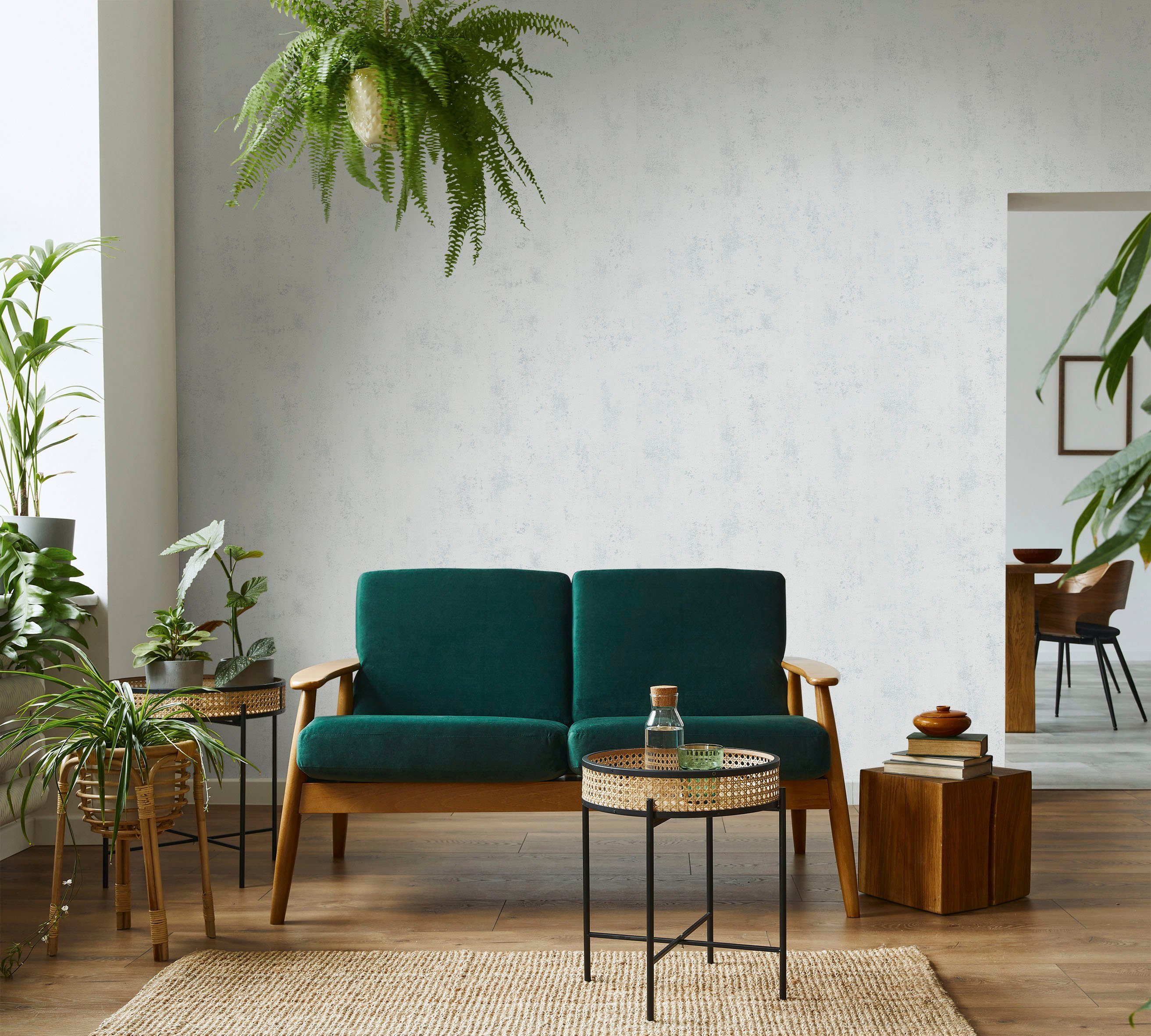 Marburg Vliestapete Celsius 1600, geprägt, schimmernd, uni, Vlies, Wand, wärmereflektierend, bis zu 15 % Heizkosteneinsparung