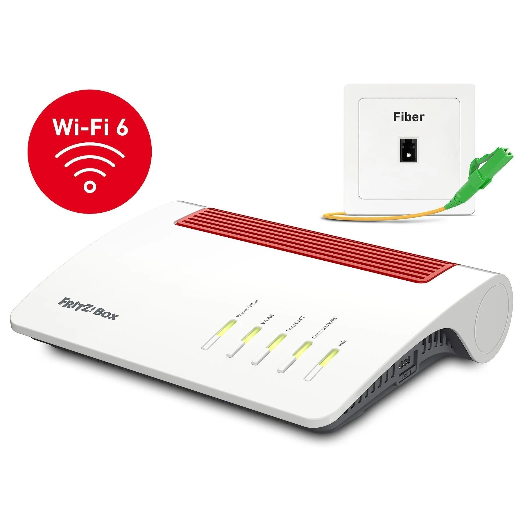 Fritz! FRITZBox 5590 FIBER Glasfaser Modem Wi-Fi 6 WLAN-Router