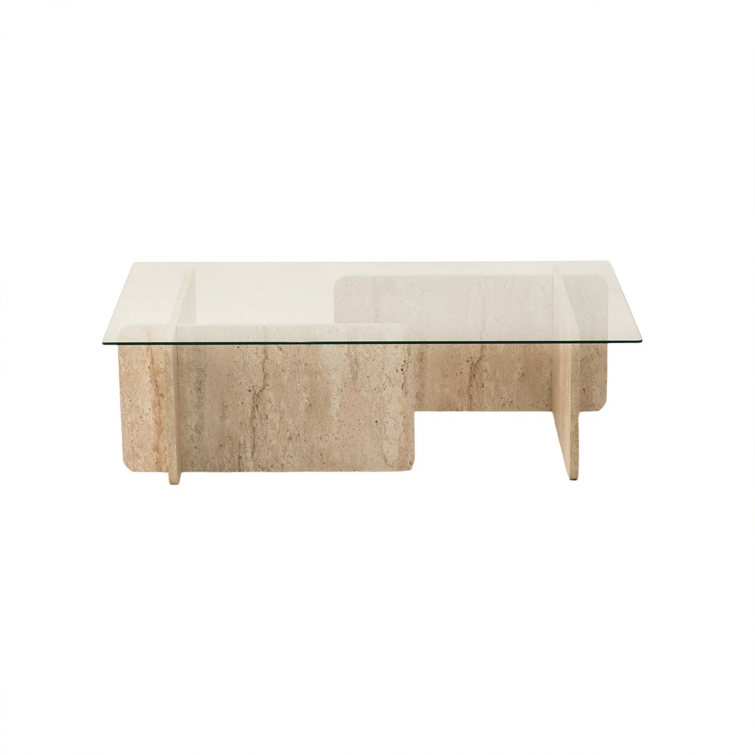 Skye Decor Couchtisch Boho (Packung, 1 Glastisch), Breite: 105 cm Gehärtetes Sicherheitsglas Modernes Blockdesign