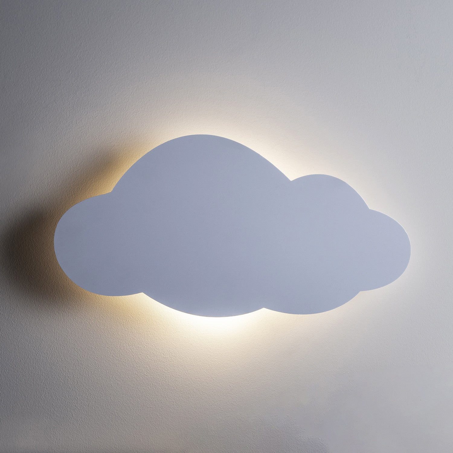 Lights4fun LED Wandleuchte LED Wolke Nachtlicht Batterie mit Fernbedienung