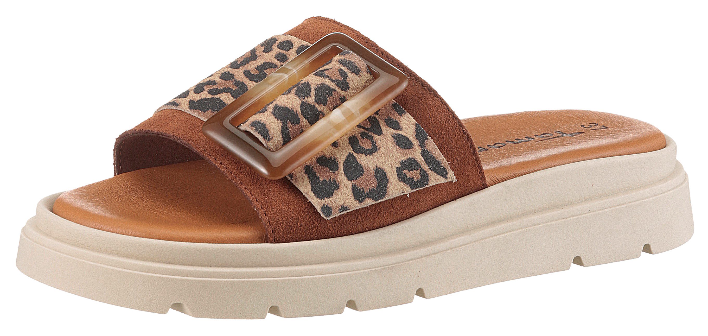 Tamaris Pantolette Plateau, Sommerschuh mit modischer Zierschnalle günstig online kaufen