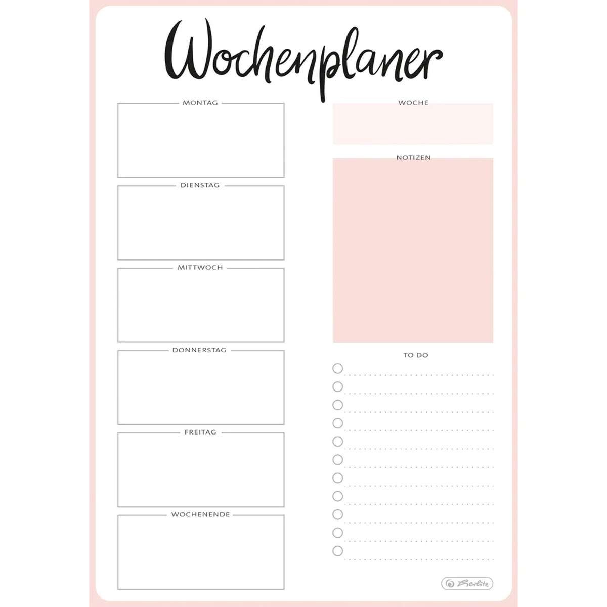 Herlitz Terminplaner Herlitz Wochenplaner A5, 2026