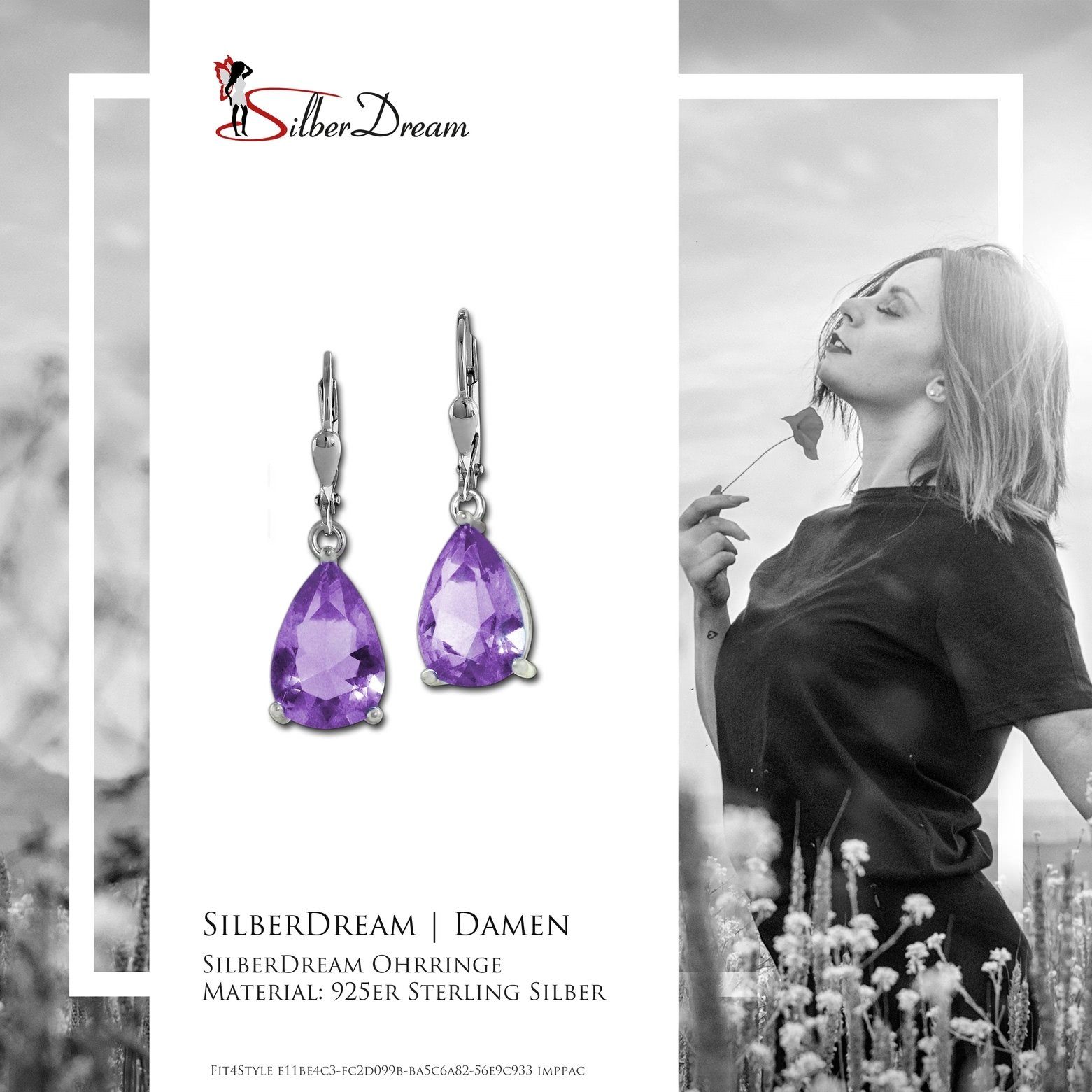 SilberDream Paar Ohrhänger SilberDream Ohrringe Damen-Schmuck günstig online kaufen