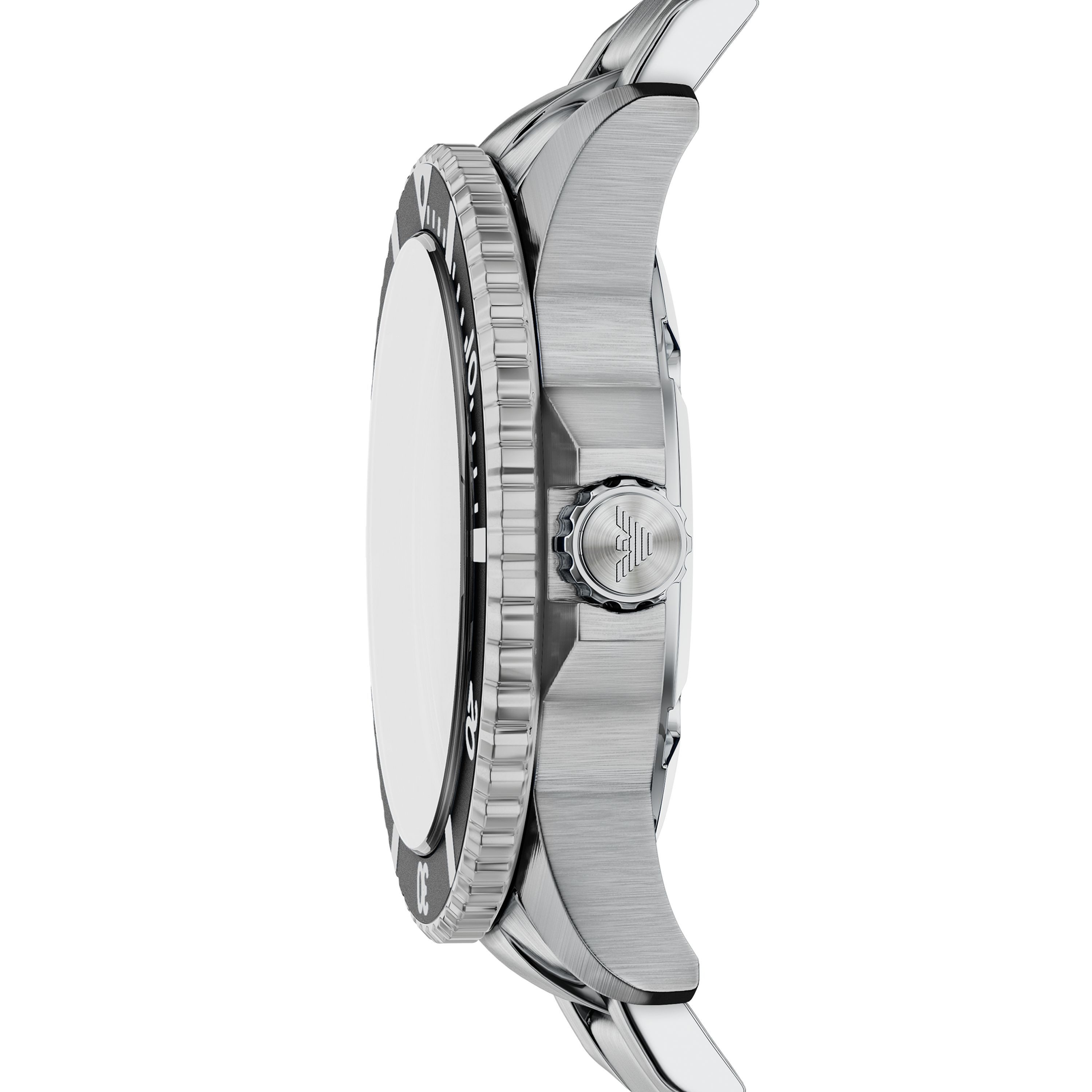 Emporio Armani Solaruhr WORLD EXPLORER AR11787, Armbanduhr, Herrenuhr, Edelstahlarmband, analog