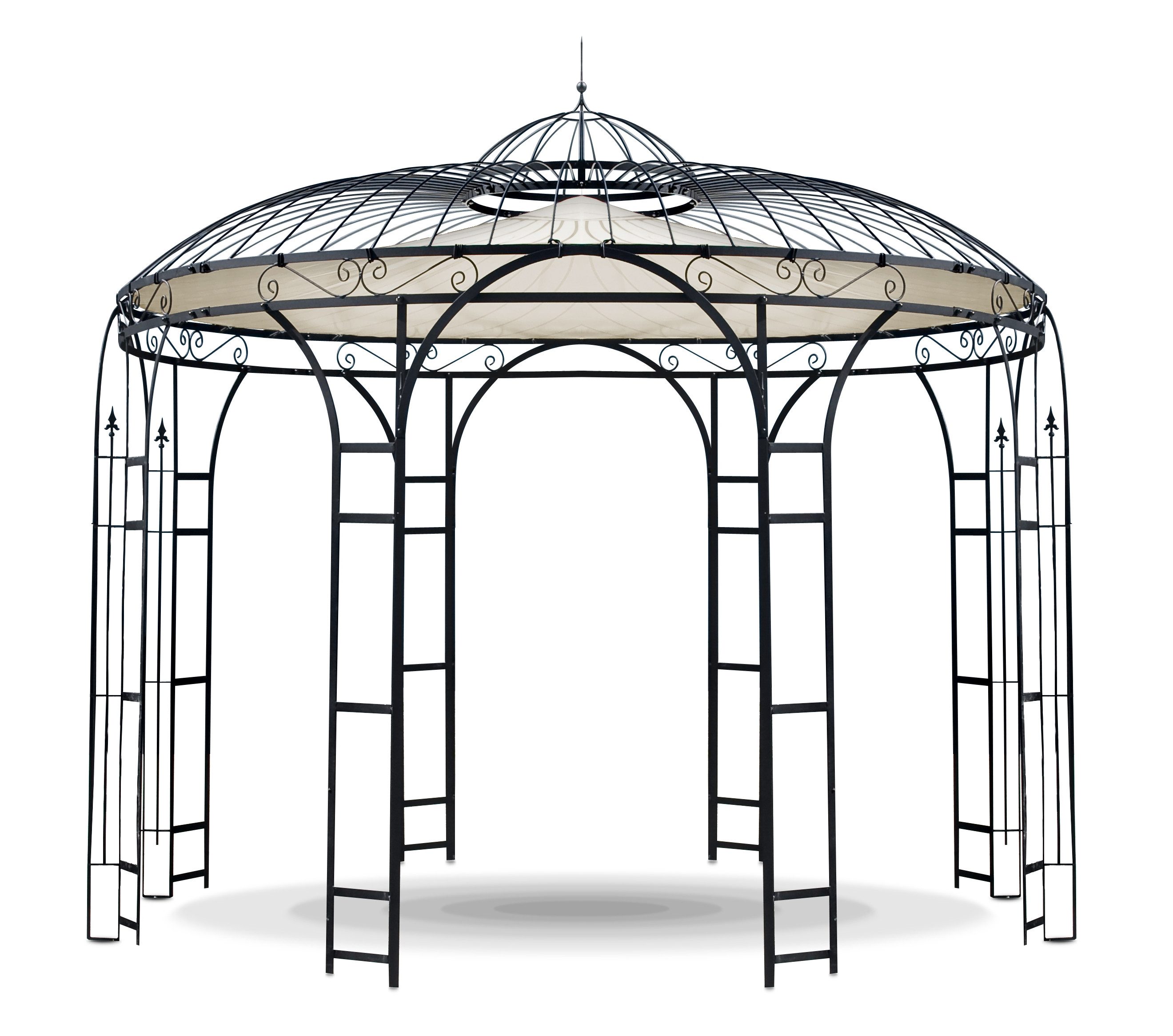 moebelfaktor Pavillon Dome, 8-10mm starkes Eisen BxTxH 350x350x315