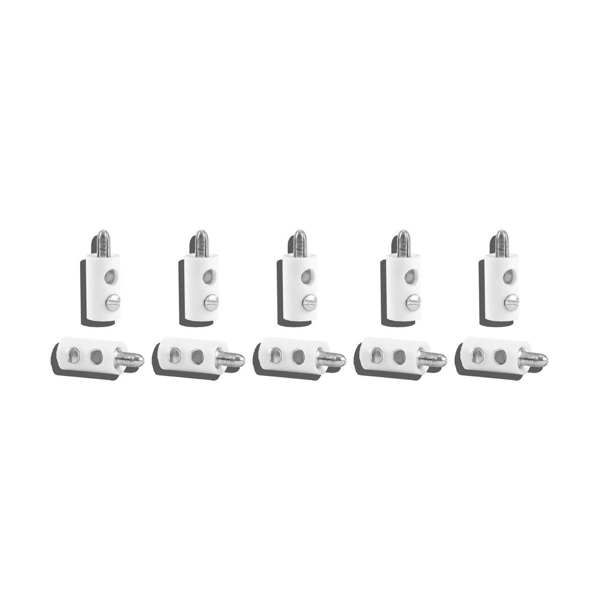 Viessmann Модель железной дороги Viessmann 6878 Querlochstecker Bananenstecker weiß, 10 Stück