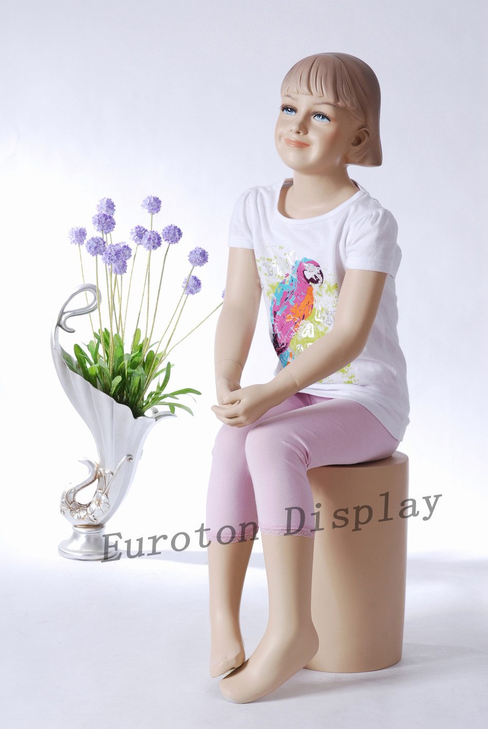 Eurotondisplay Schneiderpuppe Kinderpuppe Schaufensterpuppe Junge Mädchen sitzend Hautfarbe, Nicht zutreffend