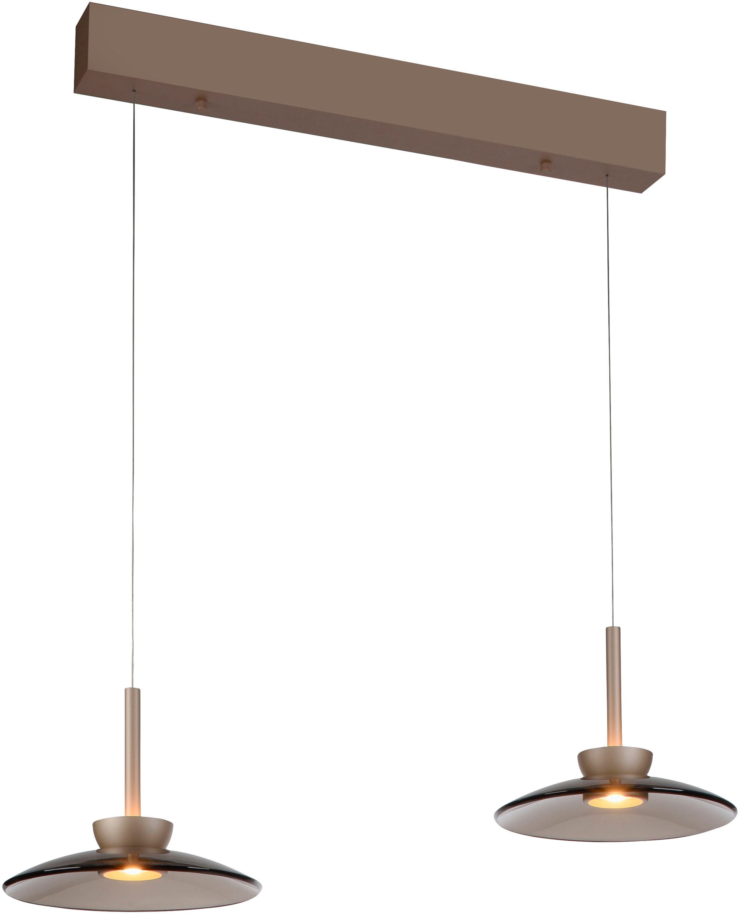 Neuhaus PURE LED Pendelleuchte PURE Moon, LED fest integriert, Warmweiß, Comfort Lift, dimmfähig über separaten Tronicdimmer