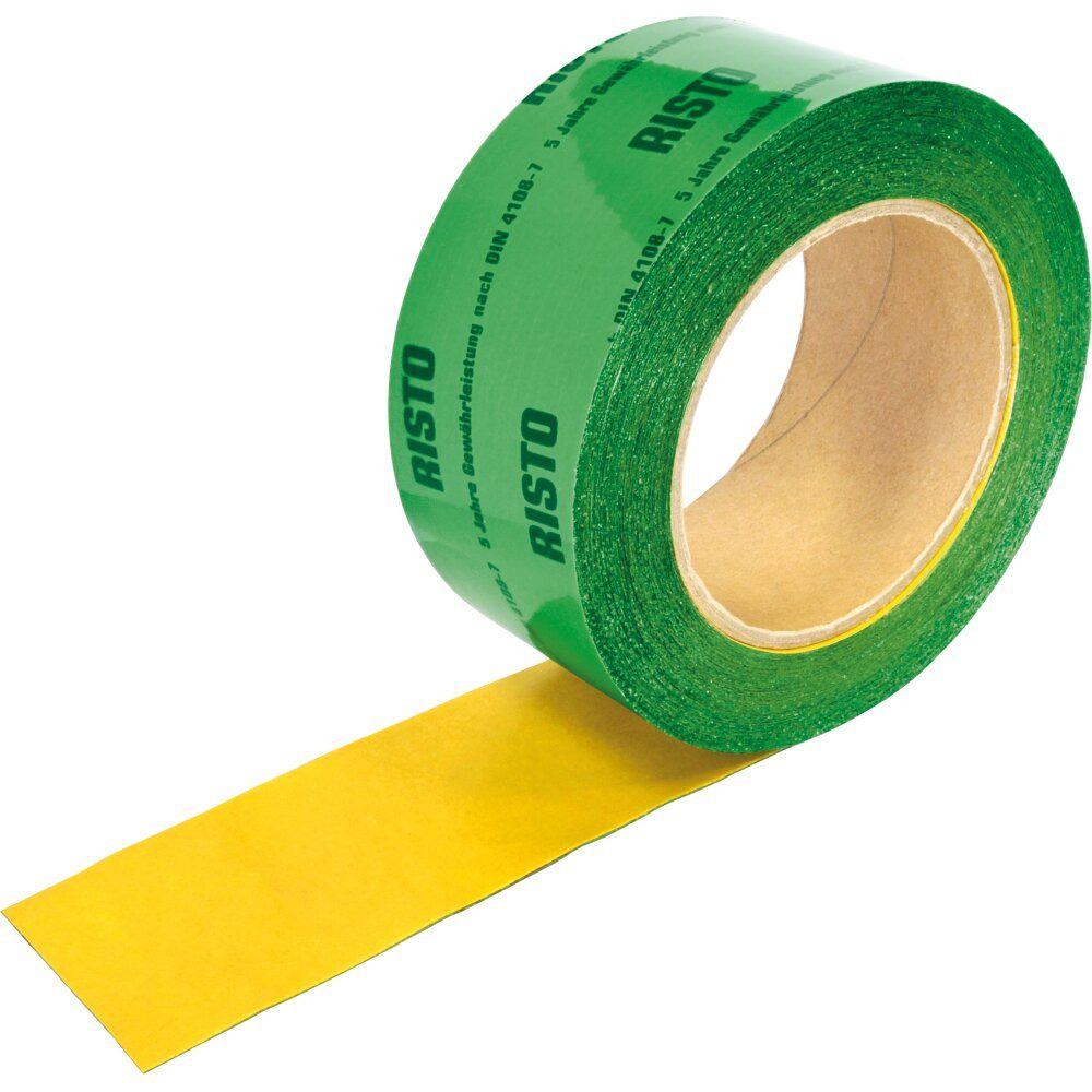 Silisto Dampfsperrklebeband Dampfbremse-Klebeband für Überlappungen (gelb)/Druchdingungen (grün) (Umweltfreundlicher Acrylat-Kleber) Extrem hohe Klebkraft