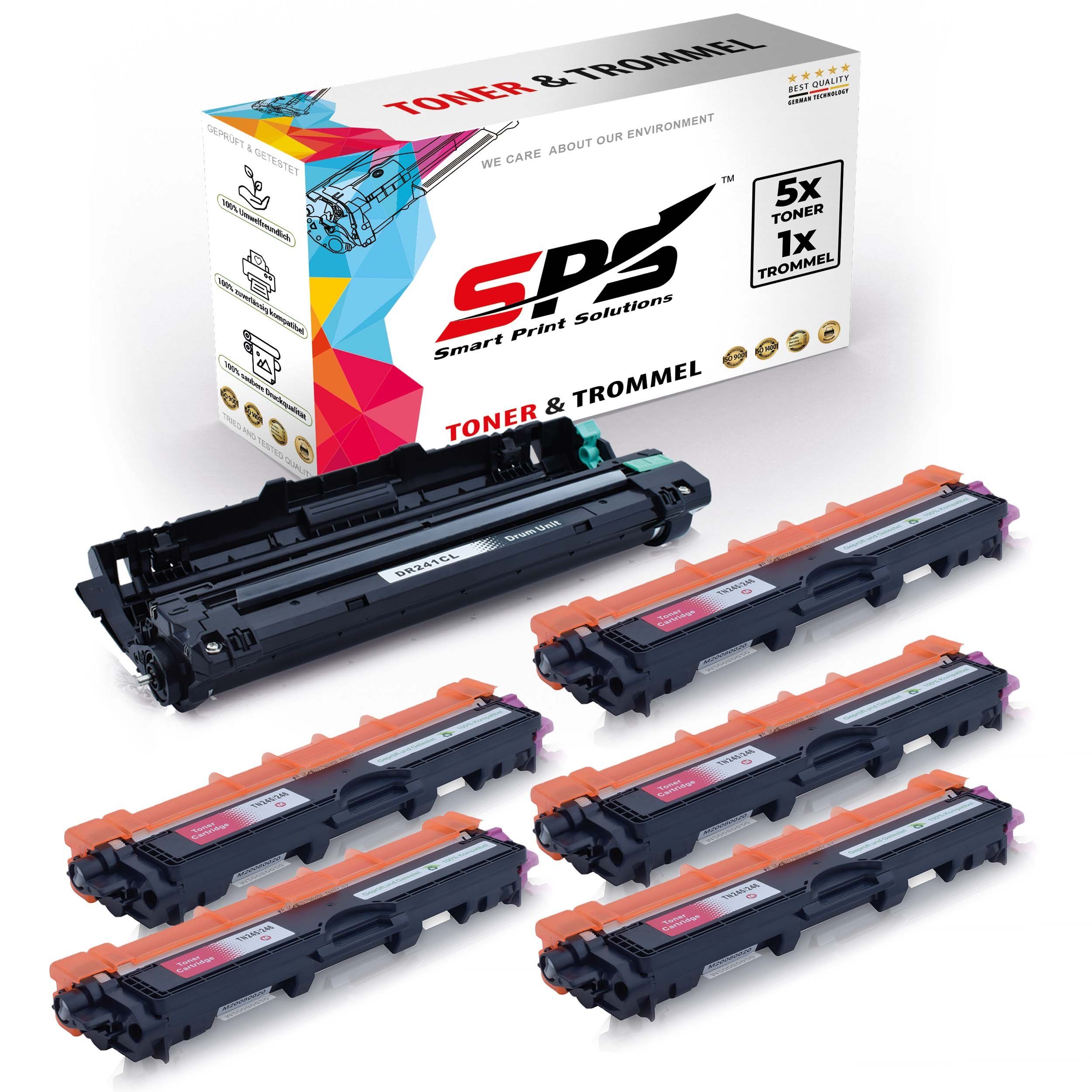 SPS Tonerkartusche Kompatibel für Brother DCP-9020 DR-241CL TN-245M, (6er Pack) | Tonerpatronen