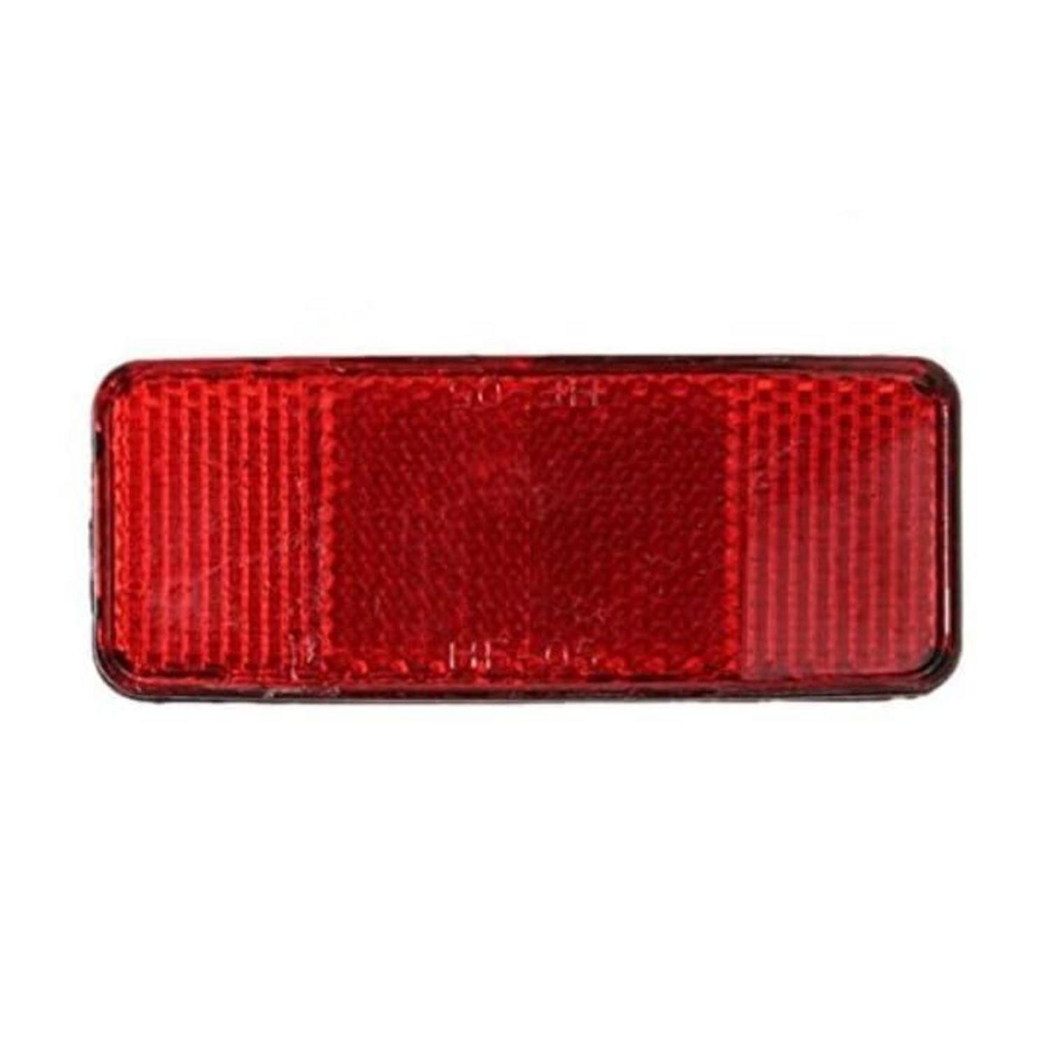 LuxusKollektion Fahrradreflektor Reflektor Gepäckträger rot Fahrrad Rückstrahler, (1 St)