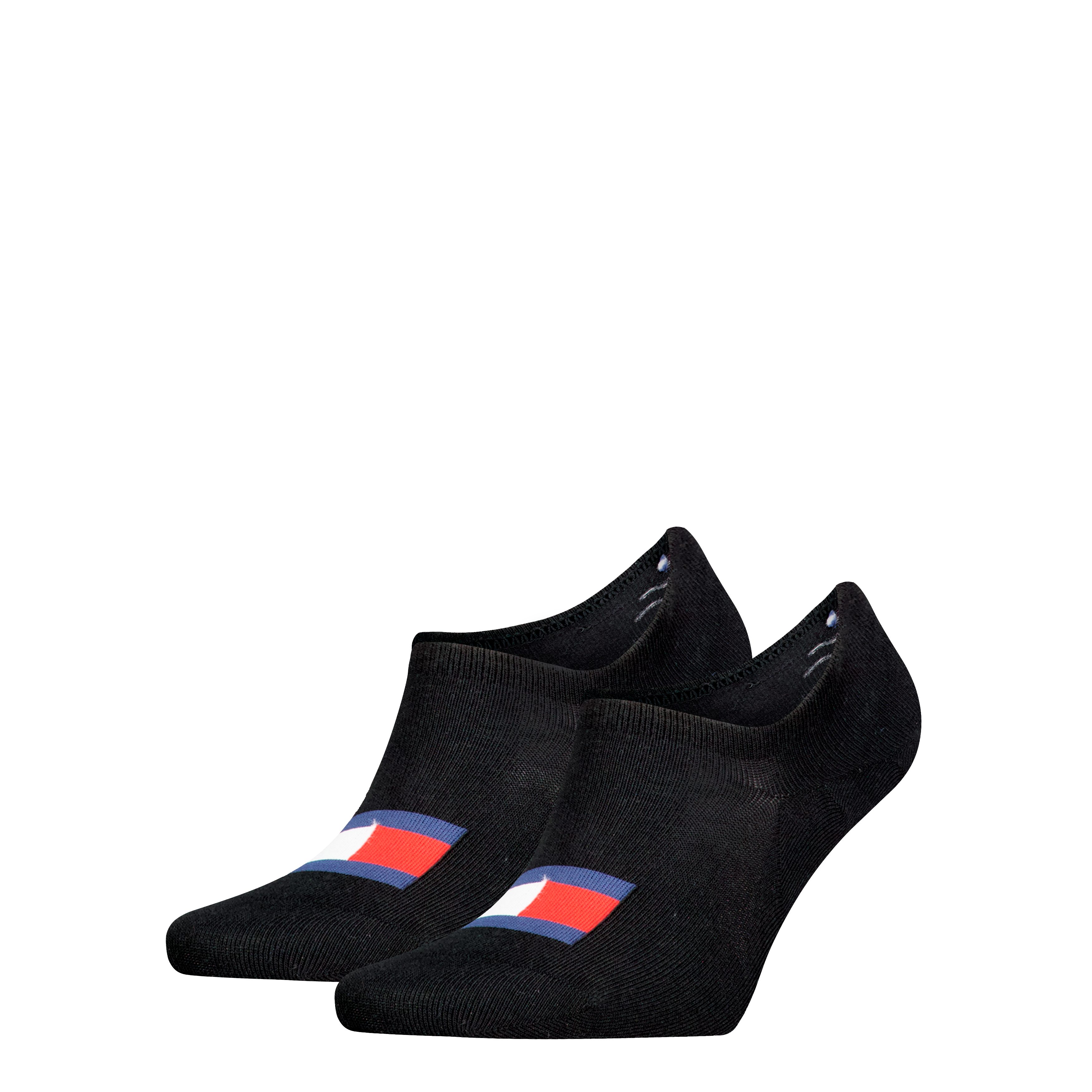 Tommy Hilfiger Füßlinge TH UNI TJ FOOTIE 2P FLAG (2 Paar) Mit großem Flag-Label vorn