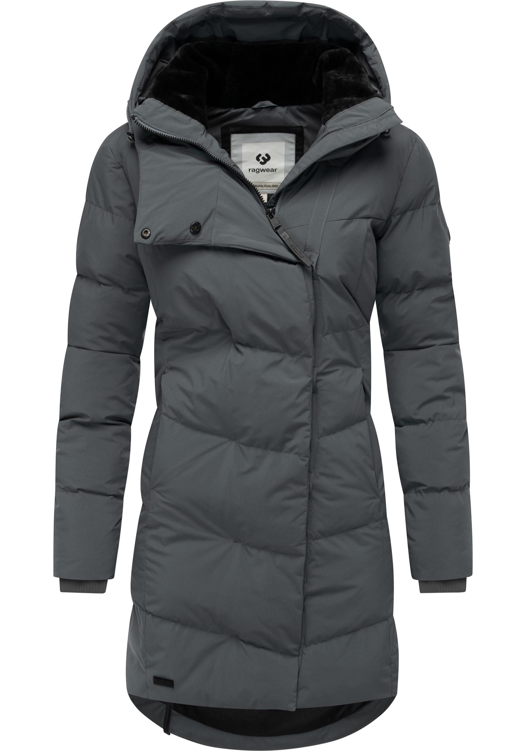Ragwear Wintermantel Pavla Soft YOUMODO Wasserdichter Steppmantel mit Fleecekragen