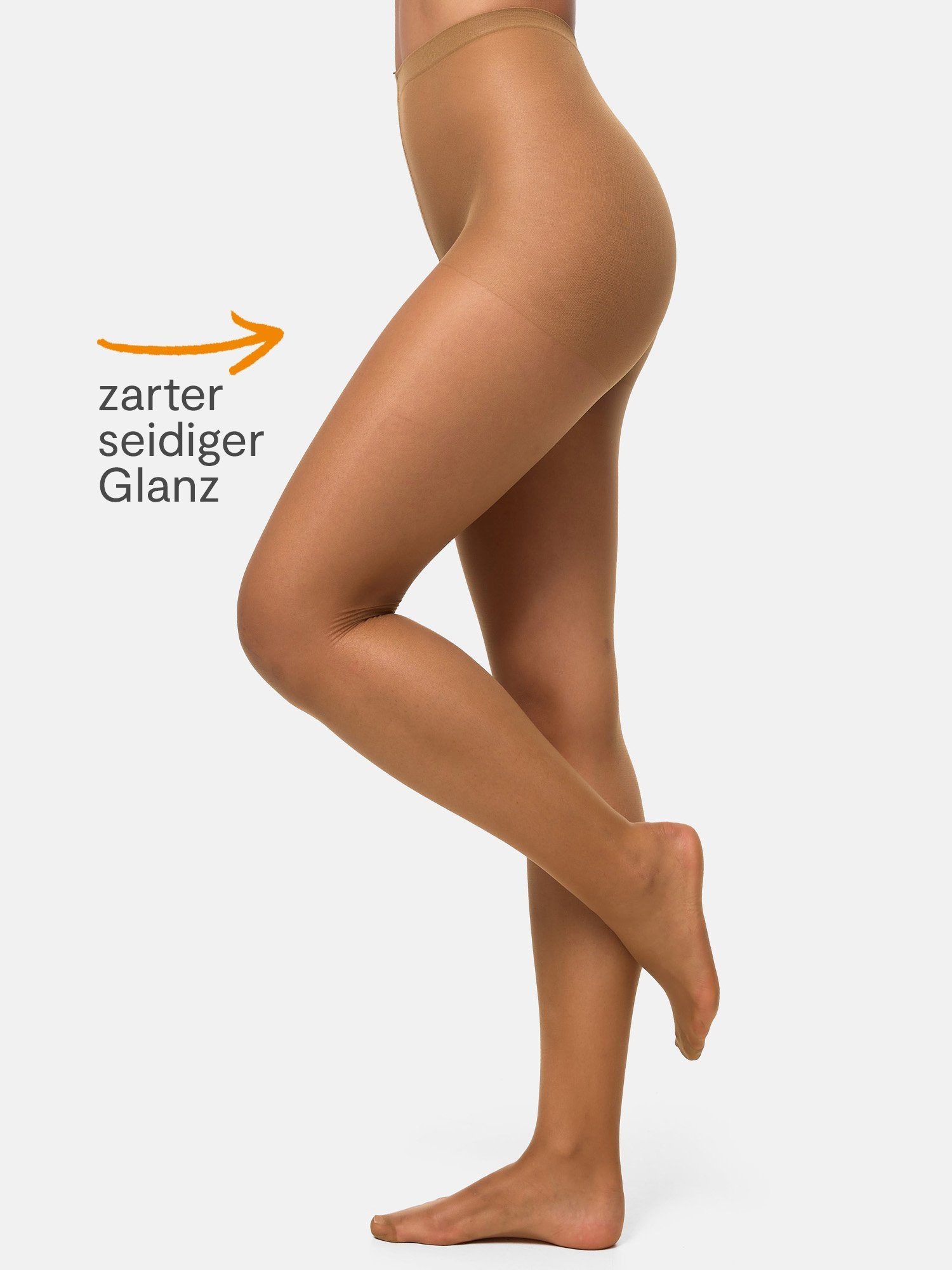 Nur Die Feinstrumpfhose Seidenfein 15 DEN Damen (1er/3er/6er/9er Pack 1 St) nylon transparent Fein-strumpfhose durchsichtig frauen multipack glanz