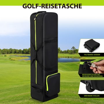 COSTWAY Golfballtasche, mit Rädern, wasserdicht Golf-Reisetasche