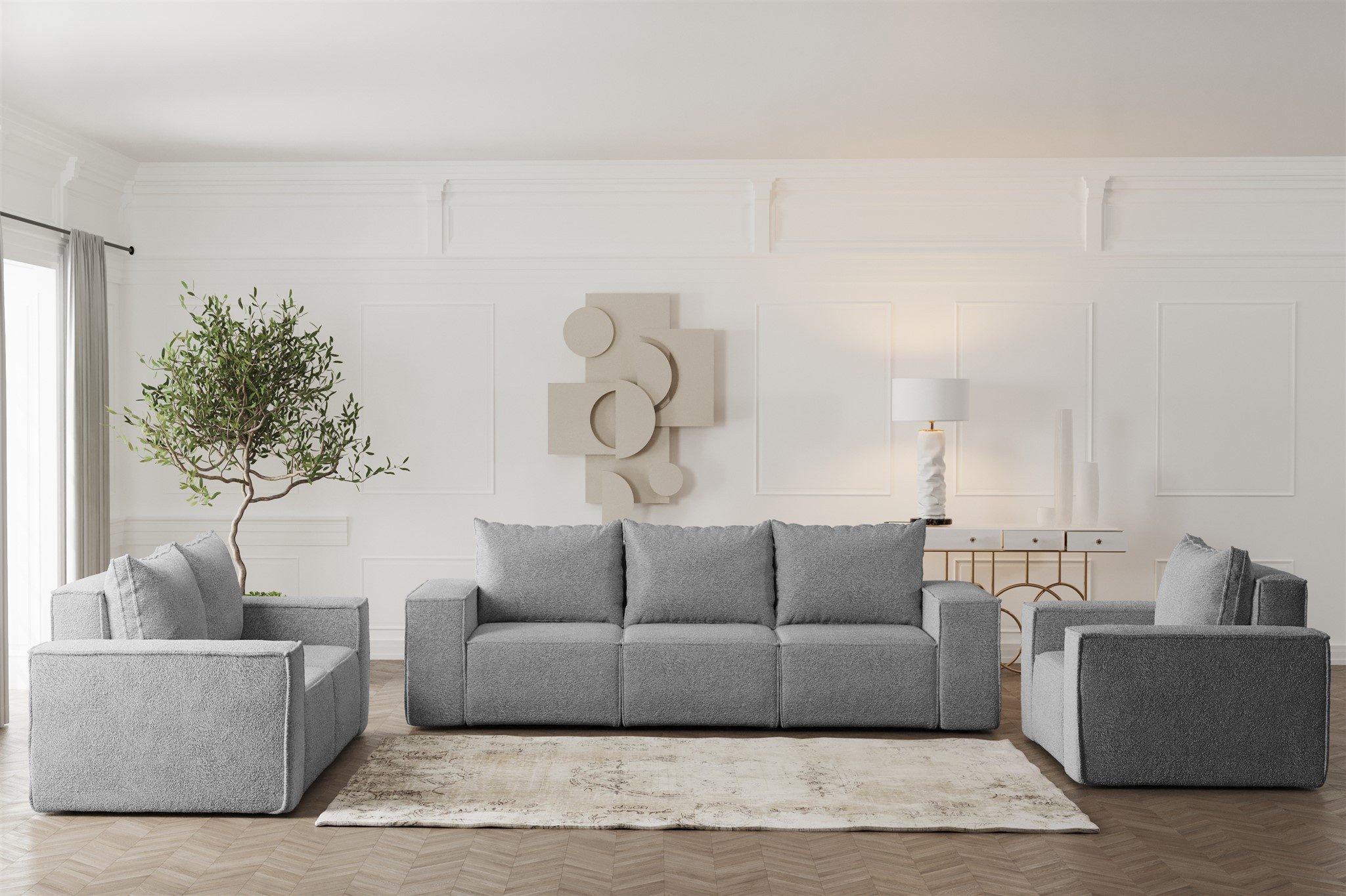 Fun Möbel Polstergarnitur Sofa-Set Designersofa ESTELLE günstig online kaufen