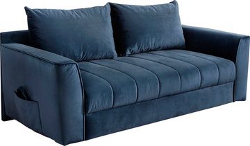 Jockenhöfer Gruppe Schlafsofa Rick, Platzsparendes Sofa mit Gästebettfunktion, Federkernpolsterung