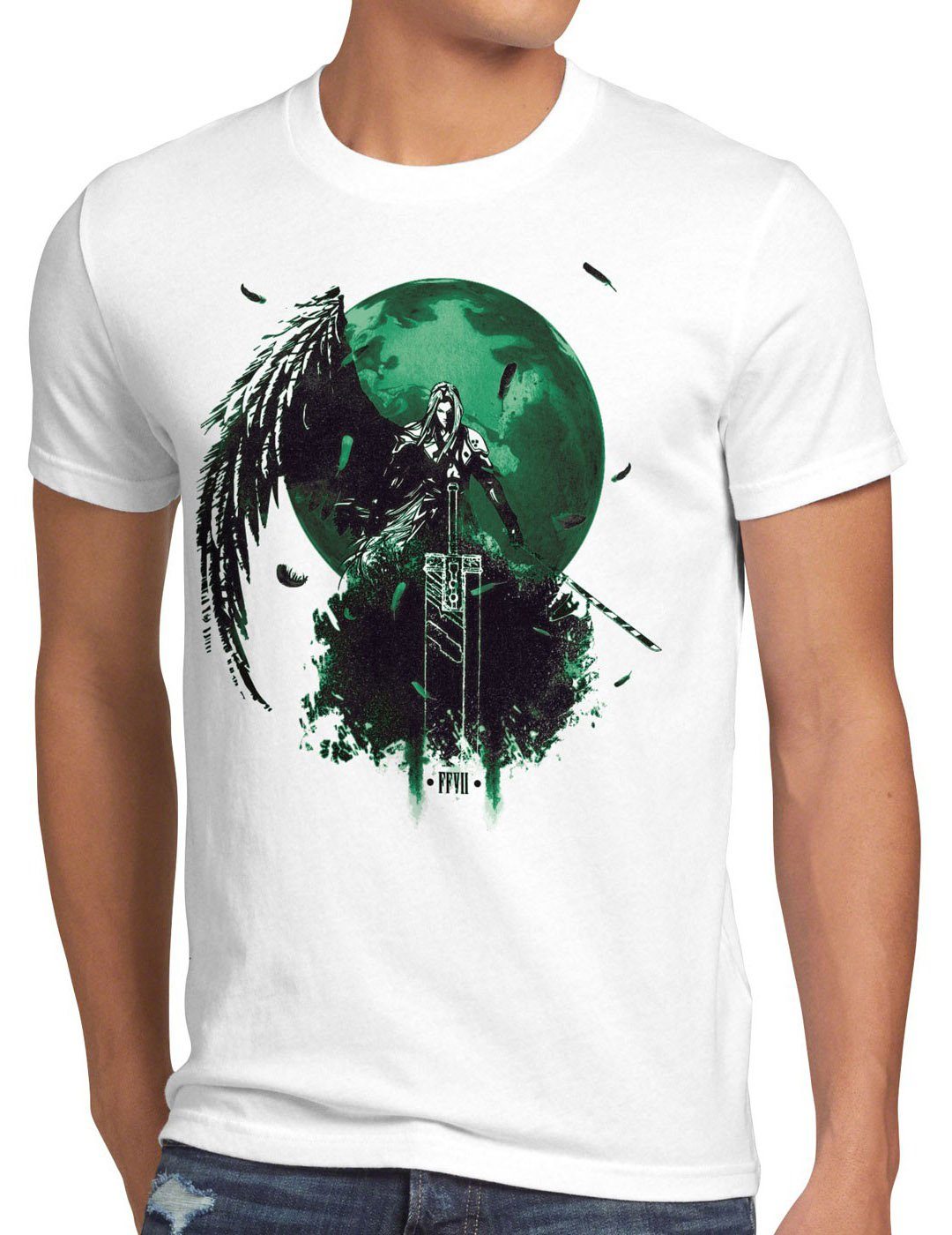 style3 Print-Shirt Herren T-Shirt Sephiroth 7 ps4 final pro ios japan fantasy rpg avalanche ps5 VII