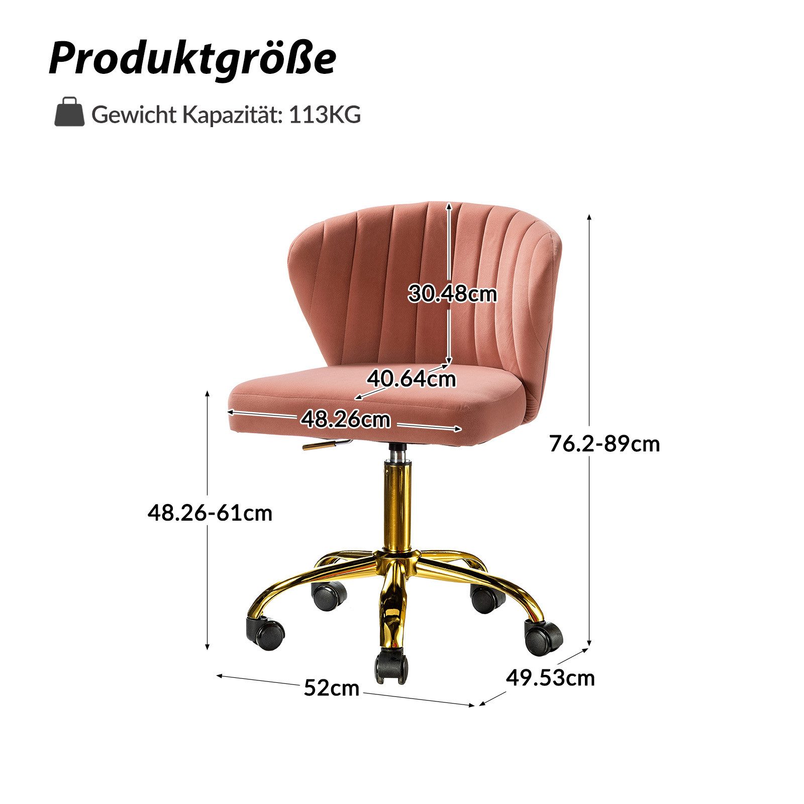 HULALA HOME Stuhl Bürostuhl Computerstuhl Schminktischstuhl günstig online kaufen
