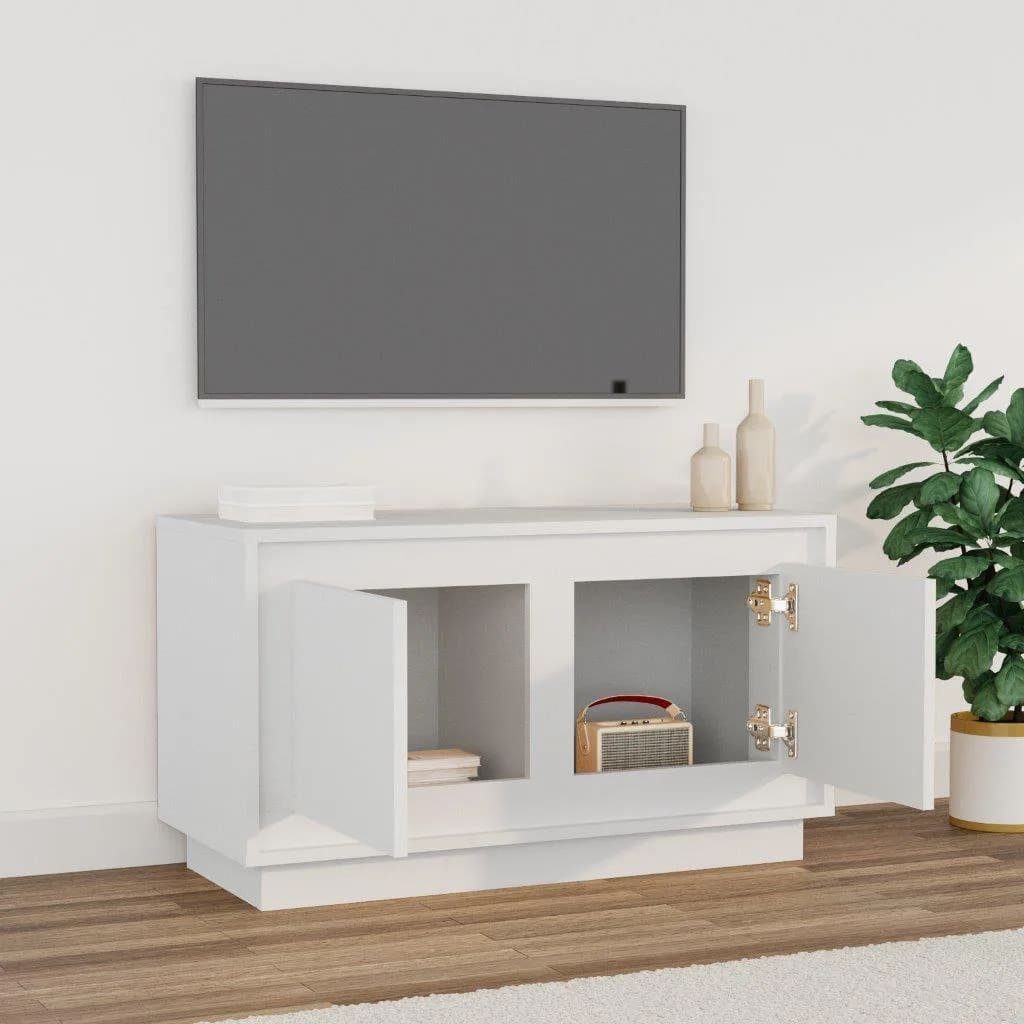 vidaXL TV-Schrank TV-Schrank Weiß 80x35x45 cm Holzwerkstoff (1-St)