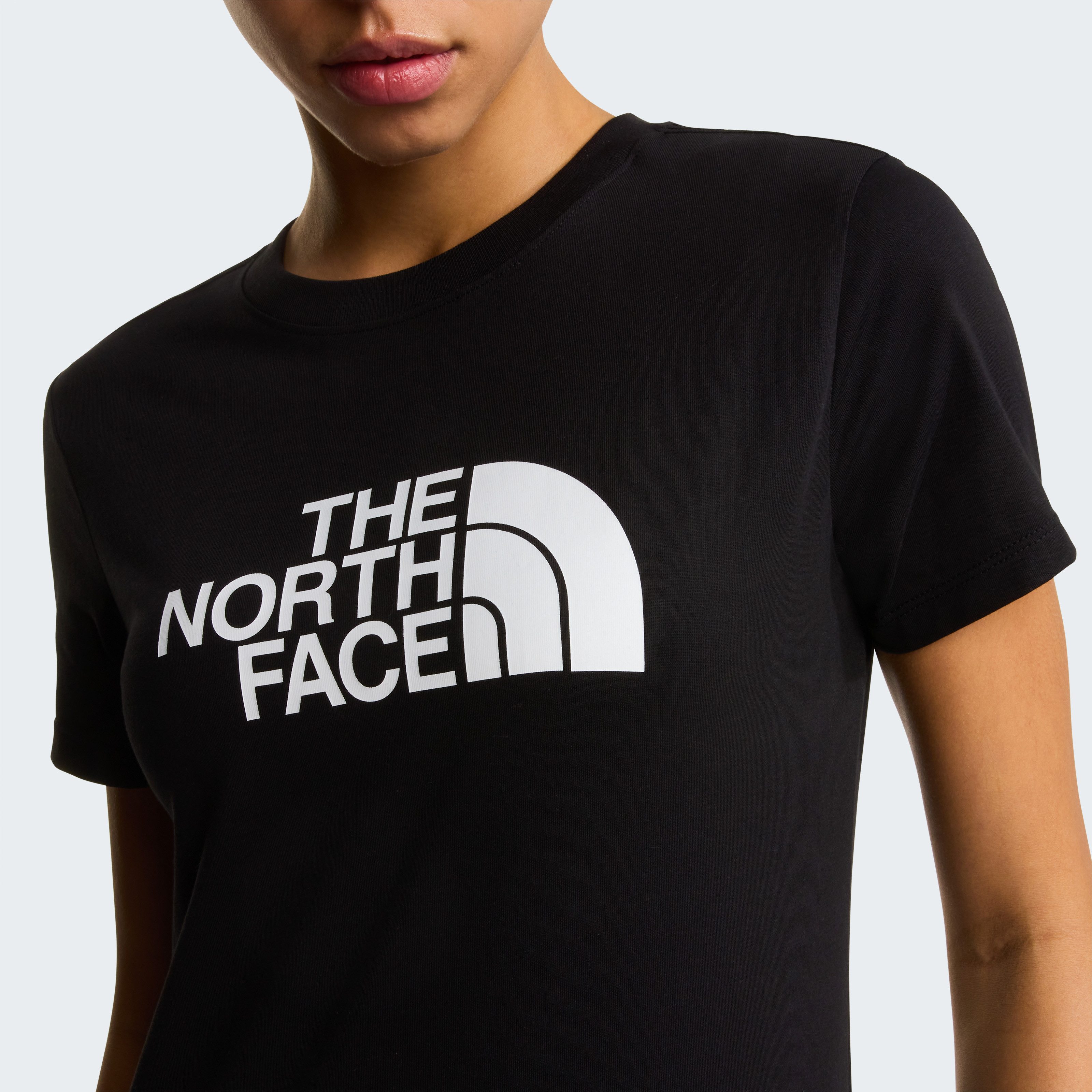 The North Face T-Shirt W EVOLUTION HALF DOME SLIM SHORT SLEEVE TEE schmaler Schnitt, kurze Ärmel, atmungsaktives Material