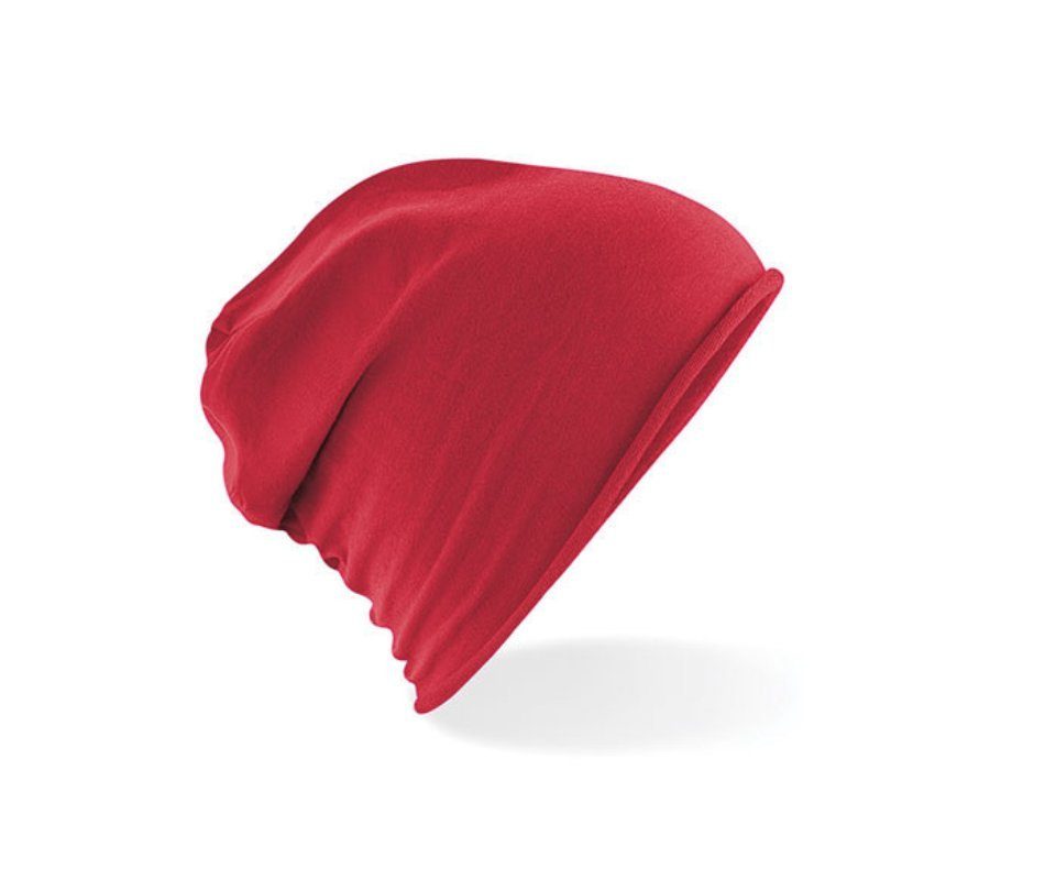 Beechfield® Jerseymütze Leichte Mütze Jersey Slouch Herren Damen Beanie