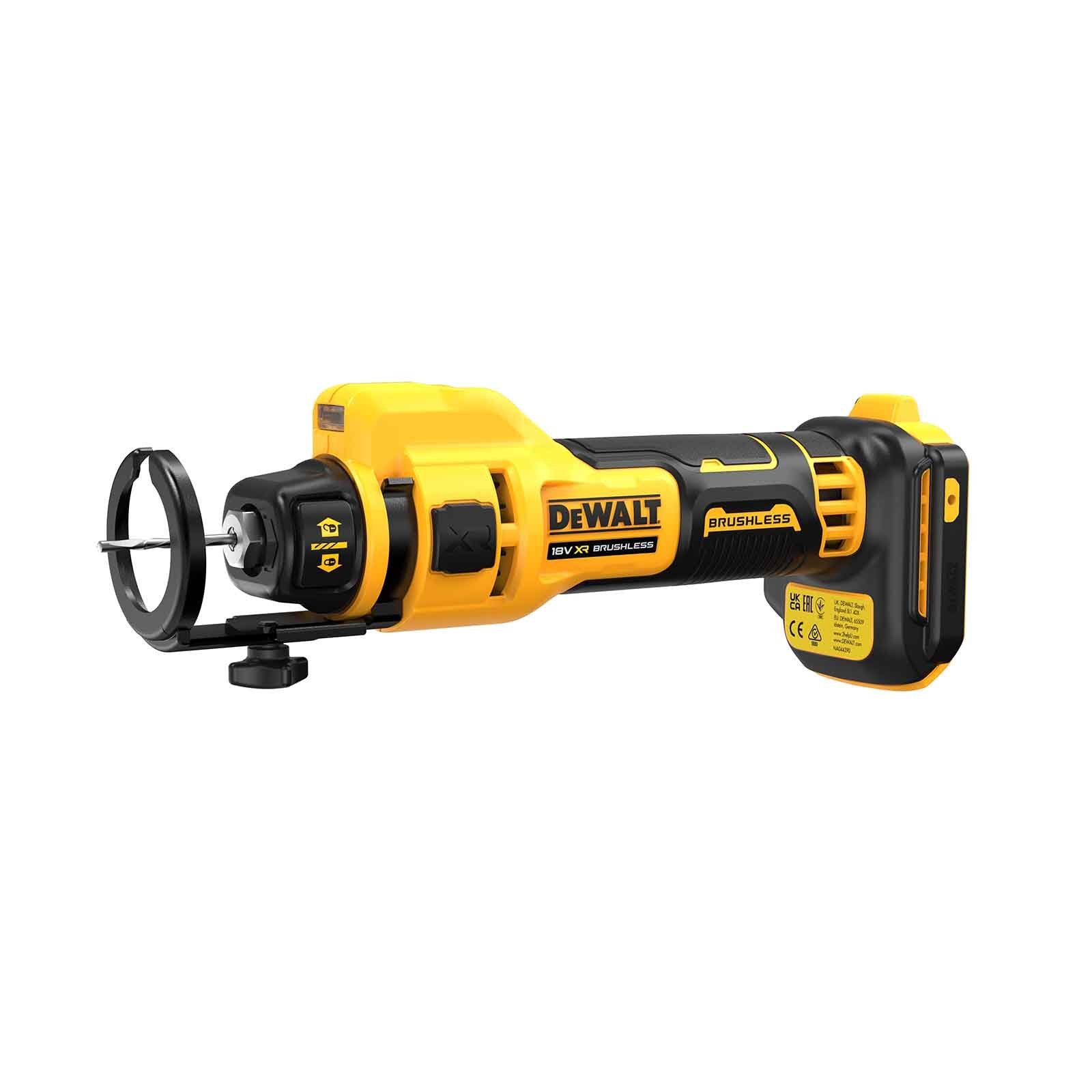 DeWalt Mauernutfräse Akku-Trockenbaufräse DCE555N-XJ 18V - Baufräser, Akku-Fräse