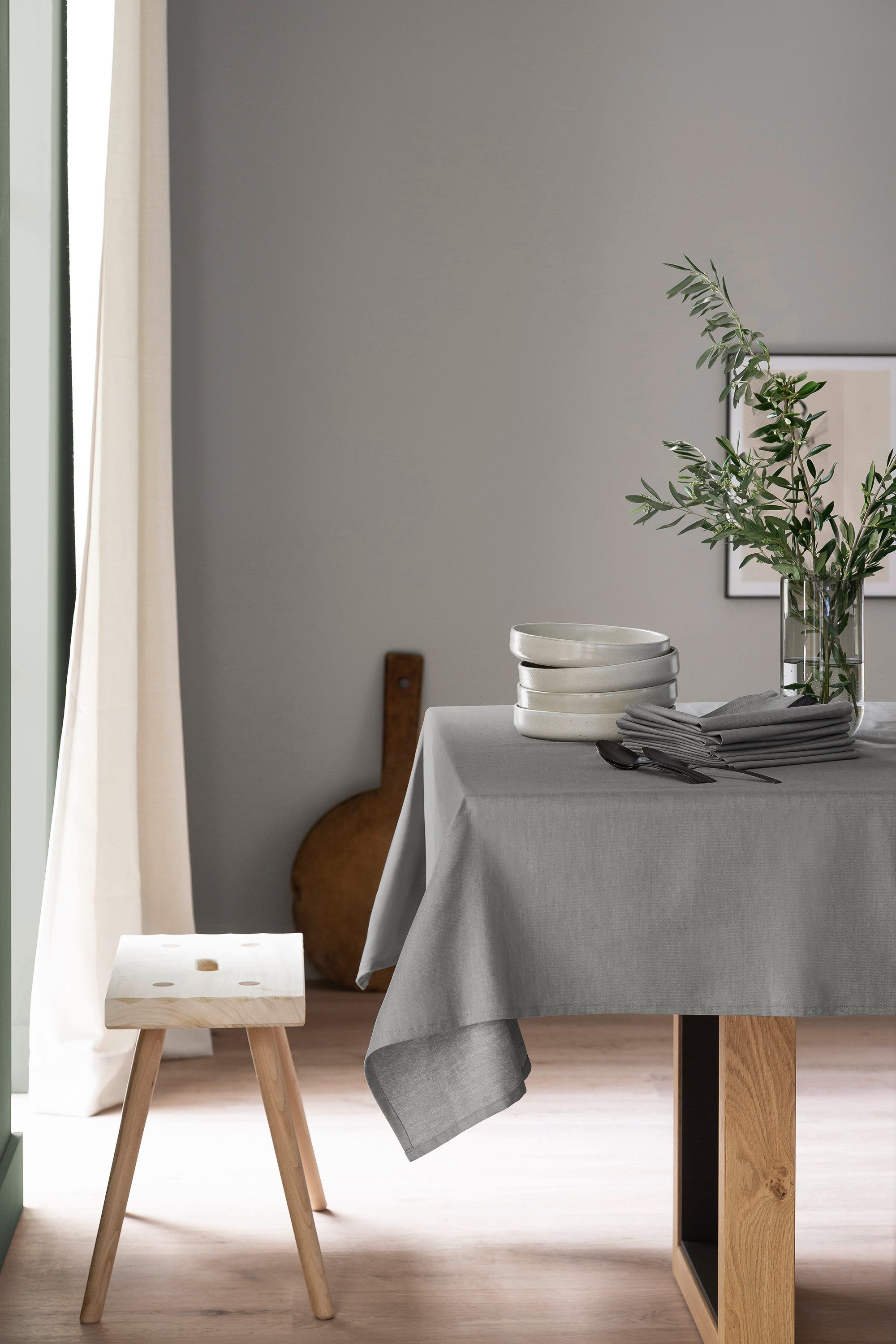 SCHÖNER WOHNEN-Kollektion Tischdecke Base (1-tlg), aus reiner, sanforisierter Baumwolle