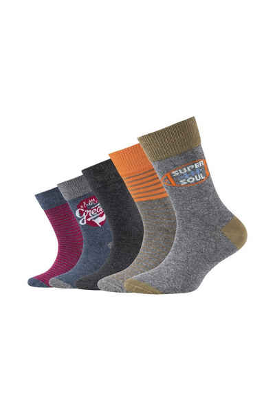 Camano Socken »ca-soft mit Bio-Baumwolle« (5-Paar) mit weichem Komfortbund