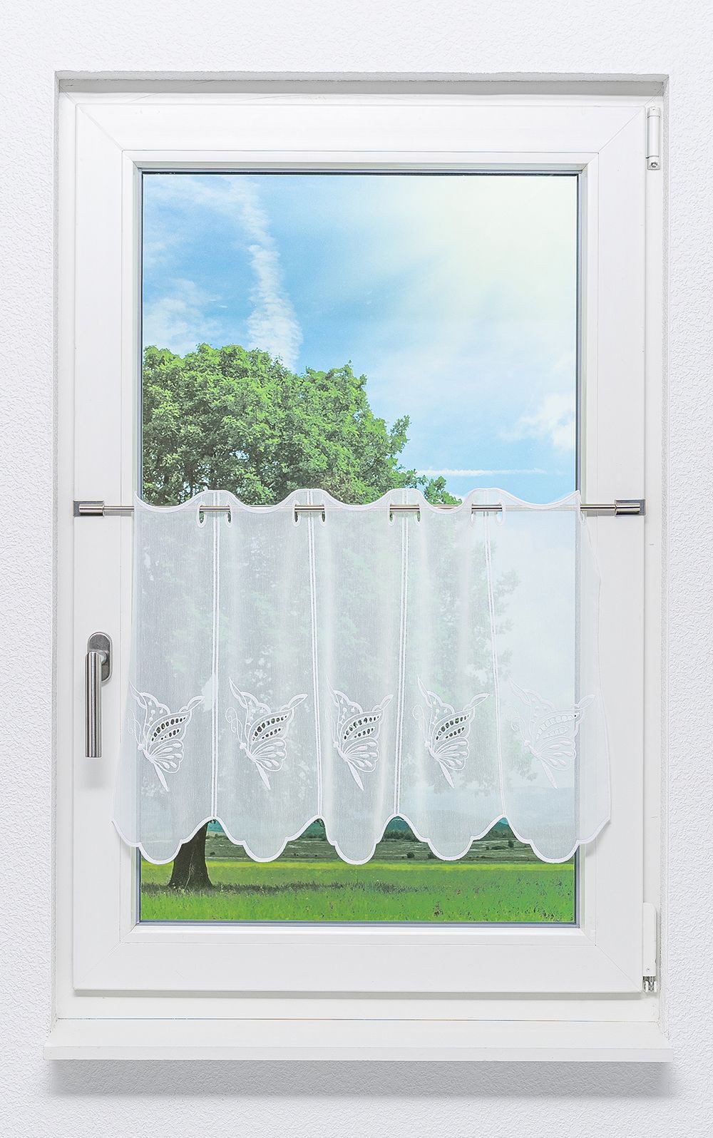 LYSEL® Scheibengardine Schmetterlingstraum, (1 St), transparent, günstig online kaufen