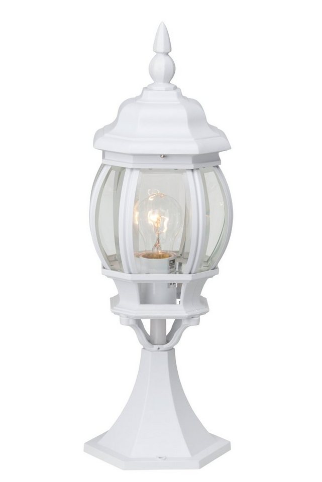Lightbox Außen-Stehlampe, ohne Leuchtmittel, Außen Sockellampe, 50 cm Höhe,  E27, max. 60 W, Alu-Druckguss/Glas