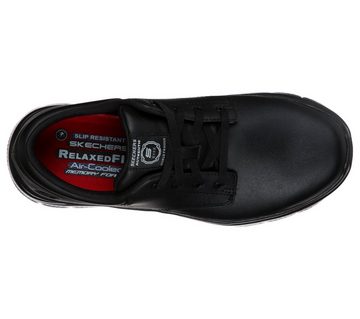 Skechers FLEX ADVANTAGE SR-FOURCHE Berufsschuh Schnürschuh für Gastronomie,Pflege mit gepolsterter Innensohle