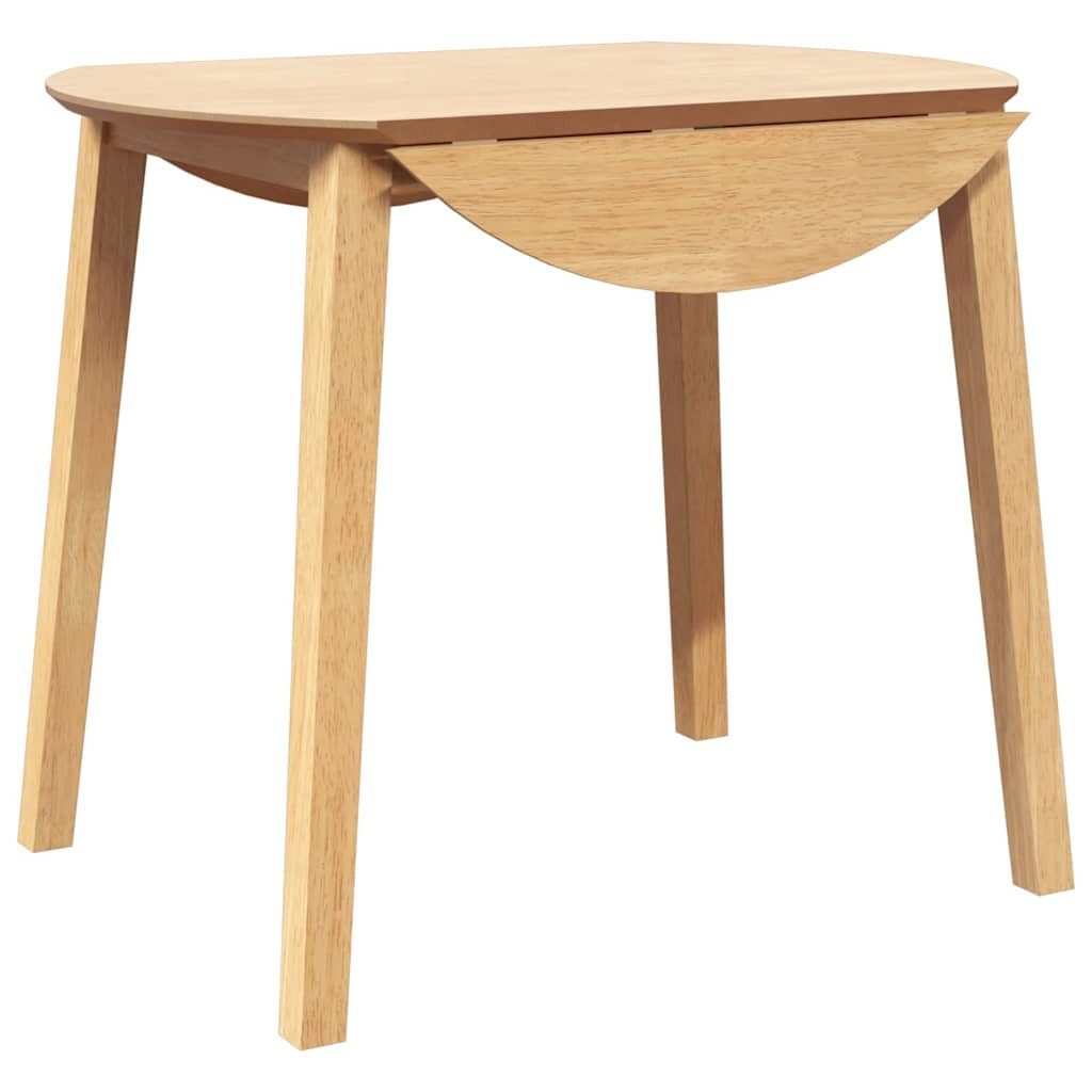 vidaXL Esstisch Esstisch Natur Massivholz Gummibaumholz günstig online kaufen