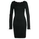 Laura Scott Strickkleid figurbetont und kurz - mit femininer Wellenkante