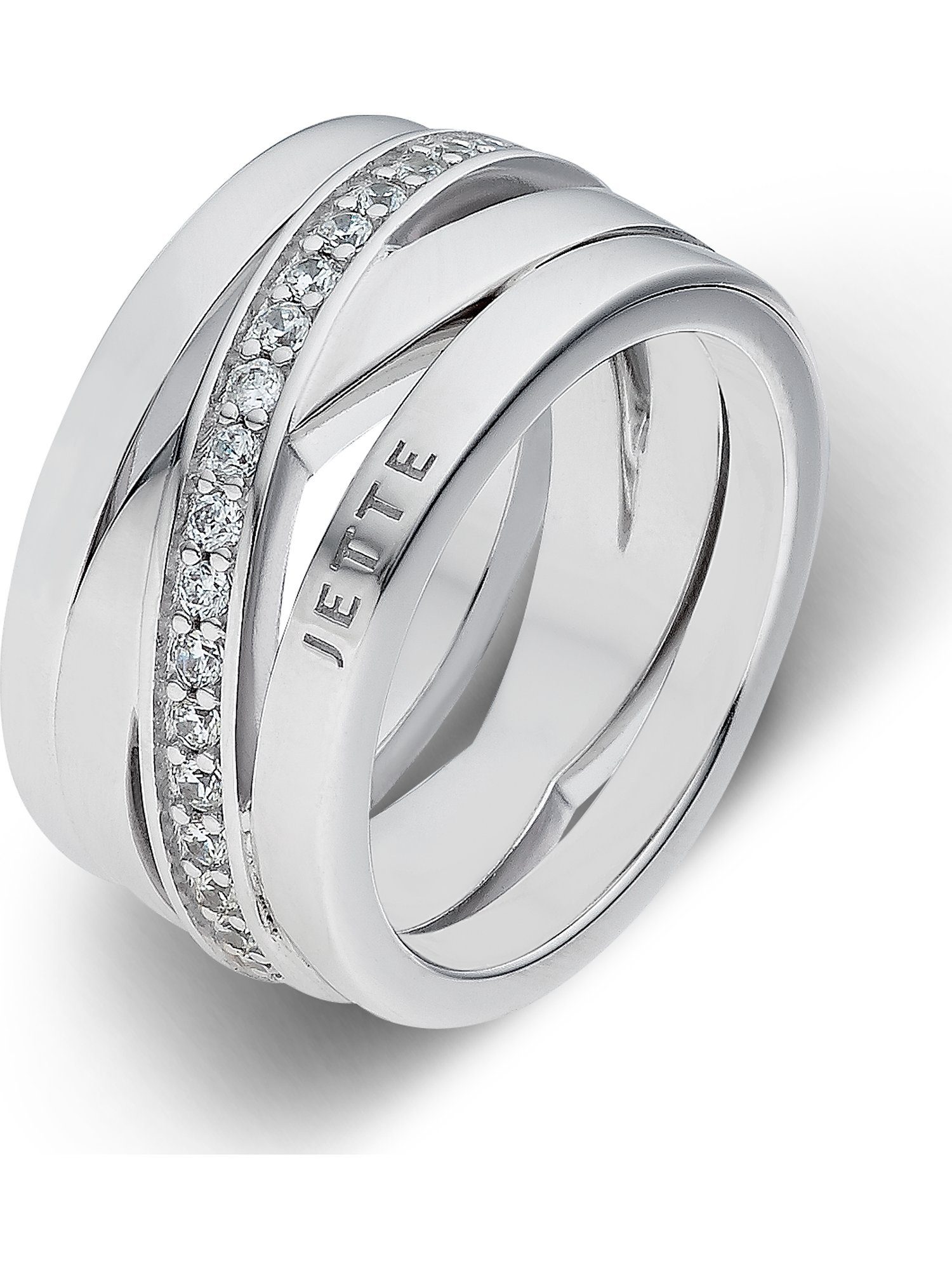 JETTE Silberring JETTE Damen-Damenring Zirkonia, Zirkonia günstig online kaufen