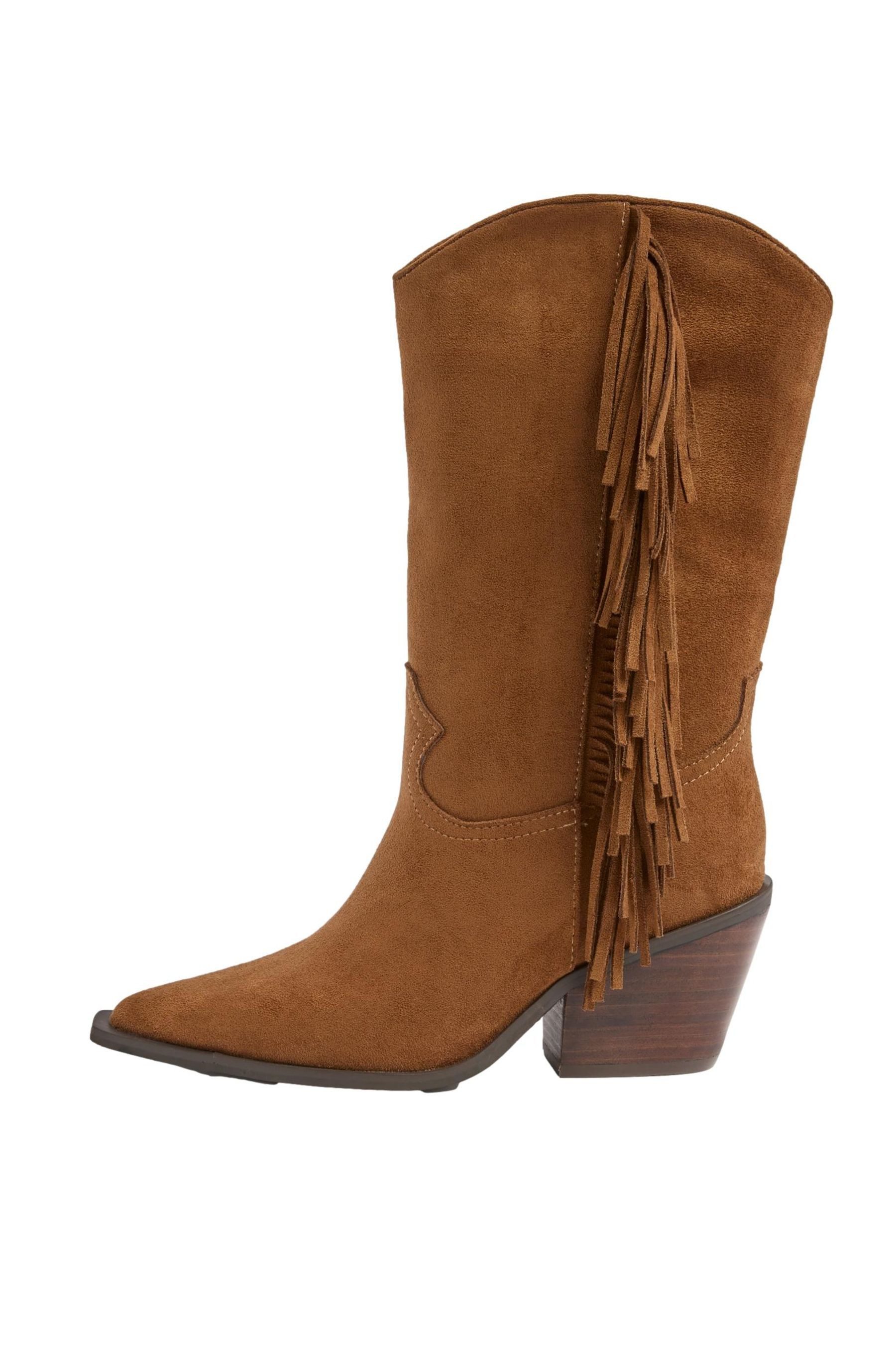 LIPSY Lipsy wadenhohe Cowboystiefel, Perlen, Brautmode Westernstiefel (1-tlg)