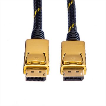 ROLINE GOLD DisplayPort Kabel, DP ST - ST Audio- & Video-Kabel, DisplayPort Männlich (Stecker), DisplayPort Männlich (Stecker) (100.0 cm)