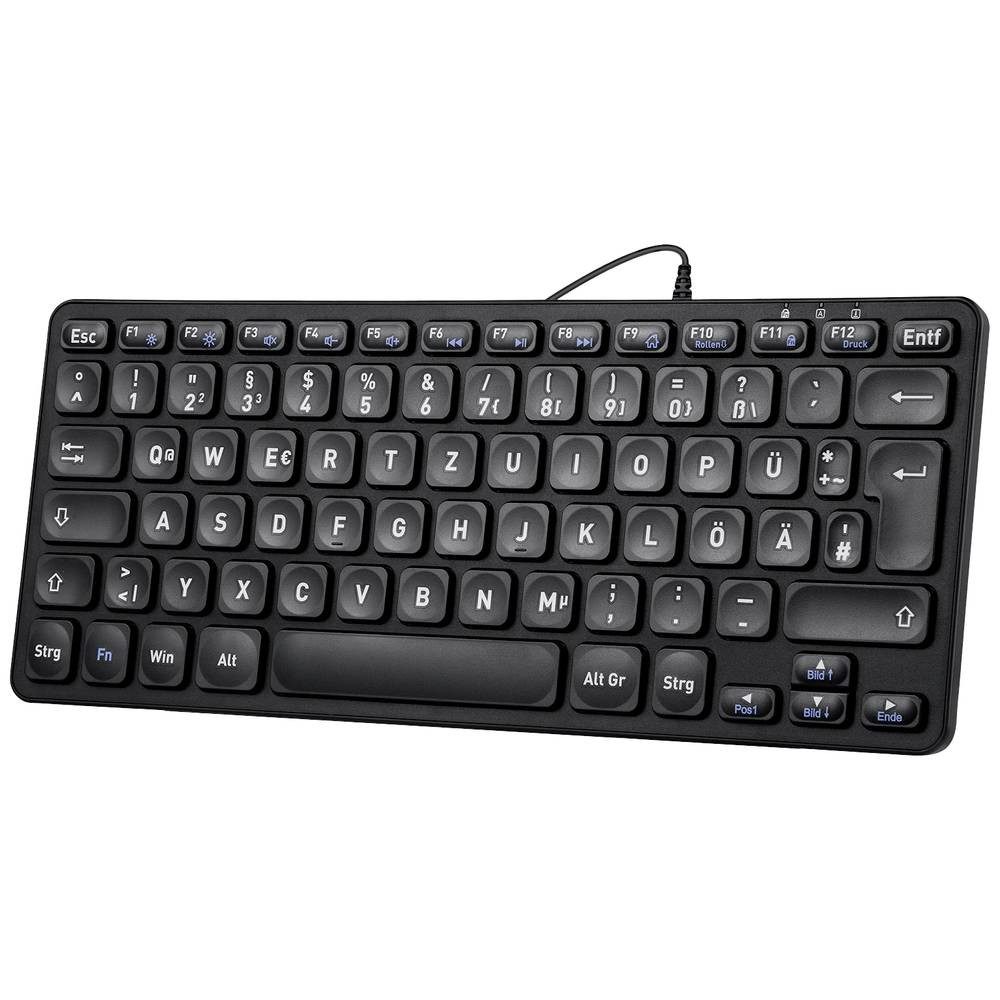 Perixx Wired Mini scissor-switch DE Keyboard 11786 Tastatur
