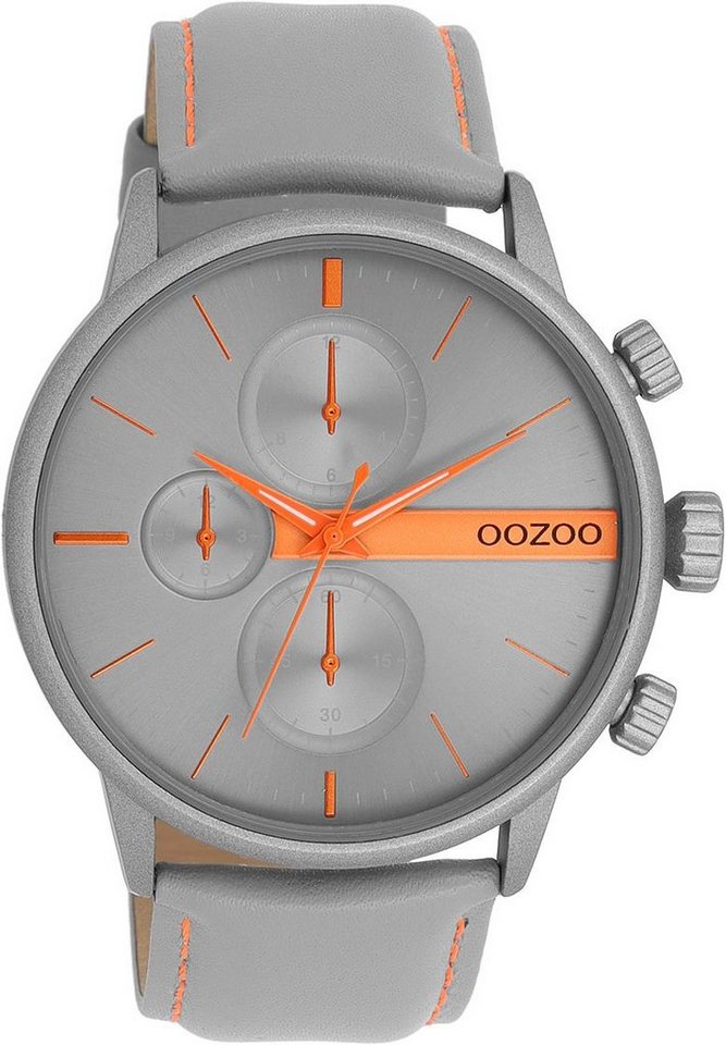 OOZOO Quarzuhr C11225, Geschmackvolle Armbanduhr für Herren im Chrono-Look