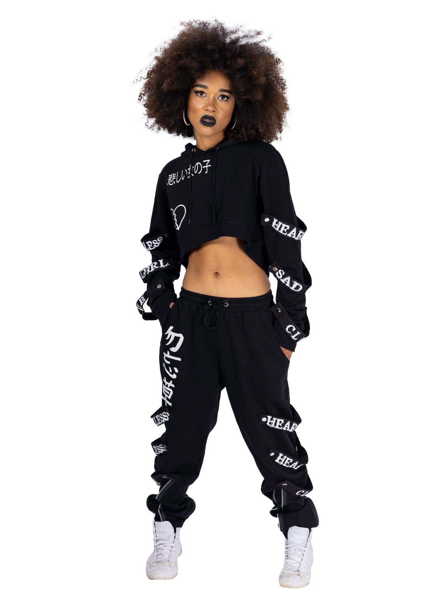 Heartless Jogginghose Sad Girl Club Joggers Goth Gothic Punk