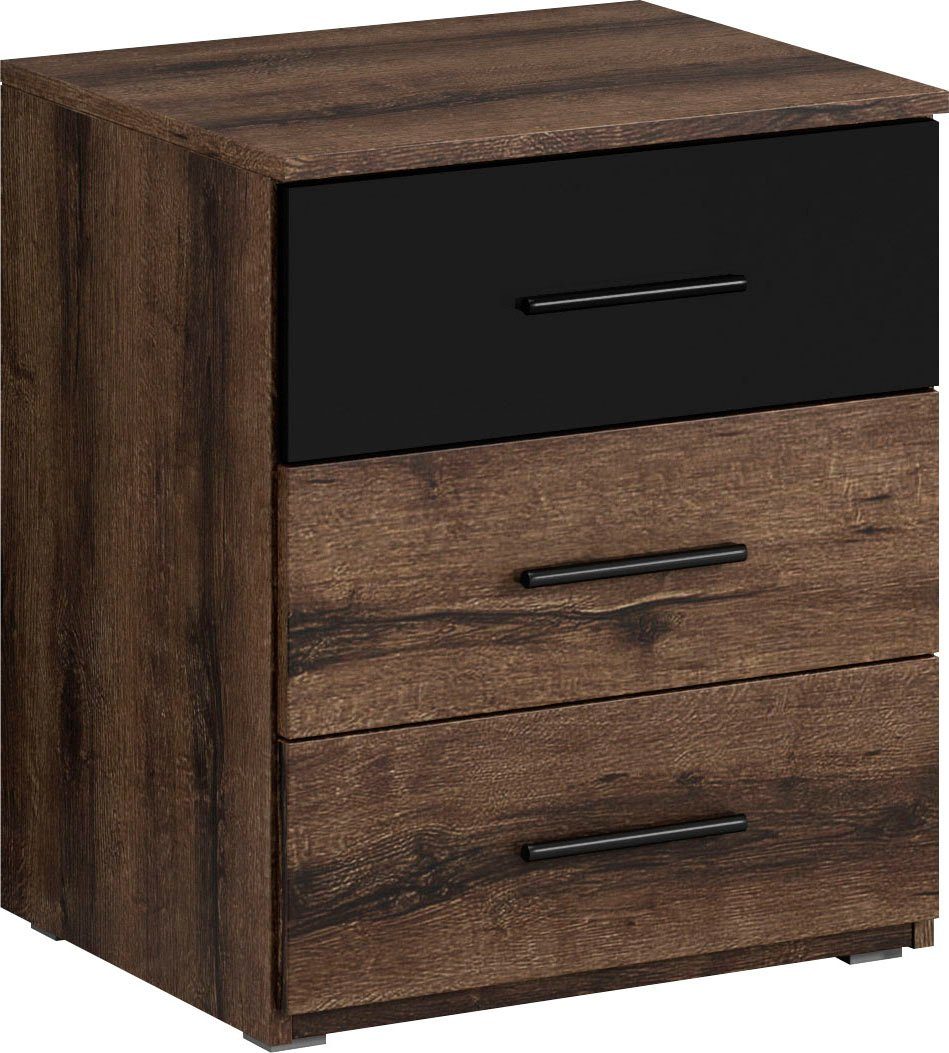 Home affaire Nachtkommode Beta Breite 46 cm, moderner Nachtschrank, Nachttisch, Nachtkonsole mit 3 Schubladen