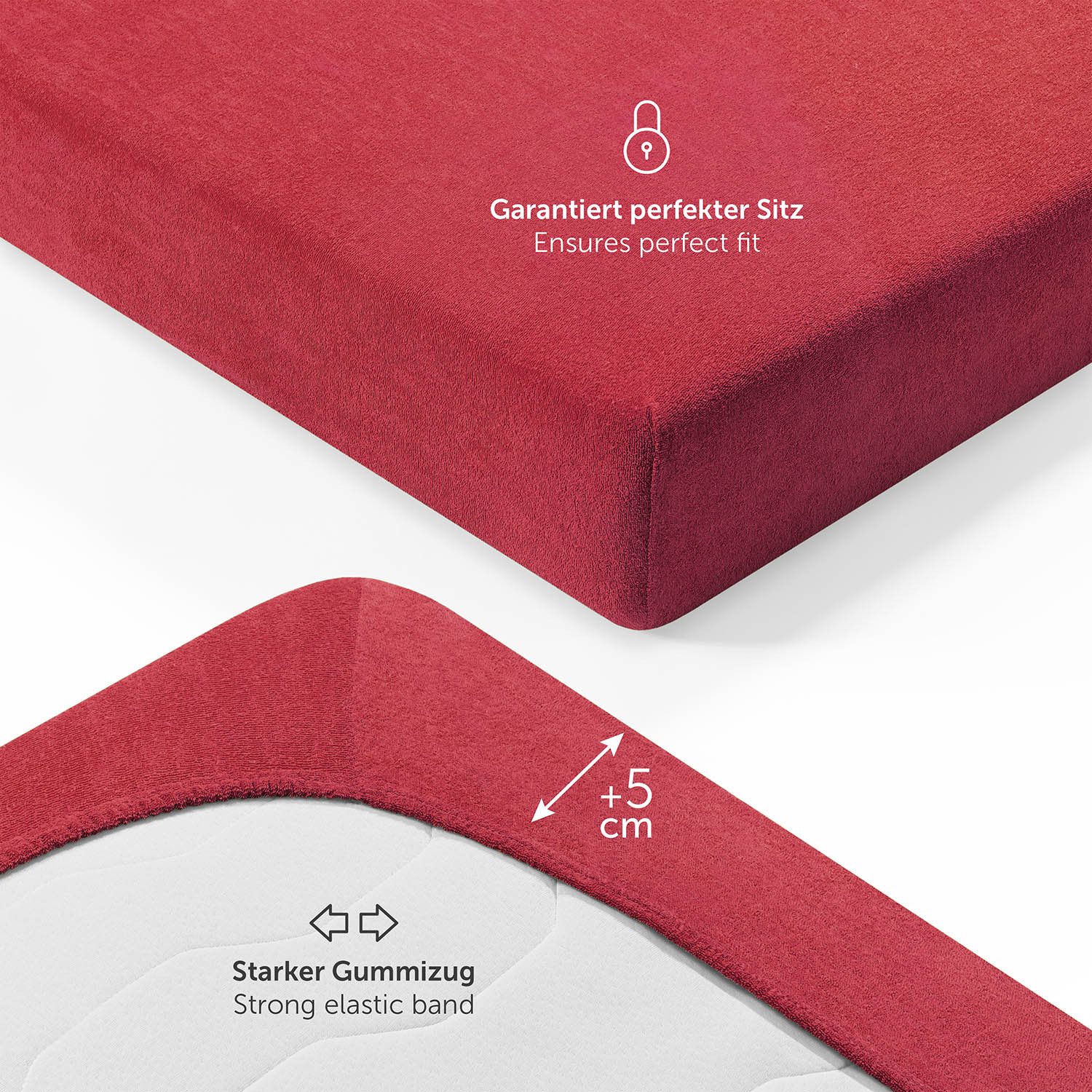 Blumtal Spannbettlaken Frottee Spannbettlaken Bettlaken, Frottee, Gummizug: günstig online kaufen