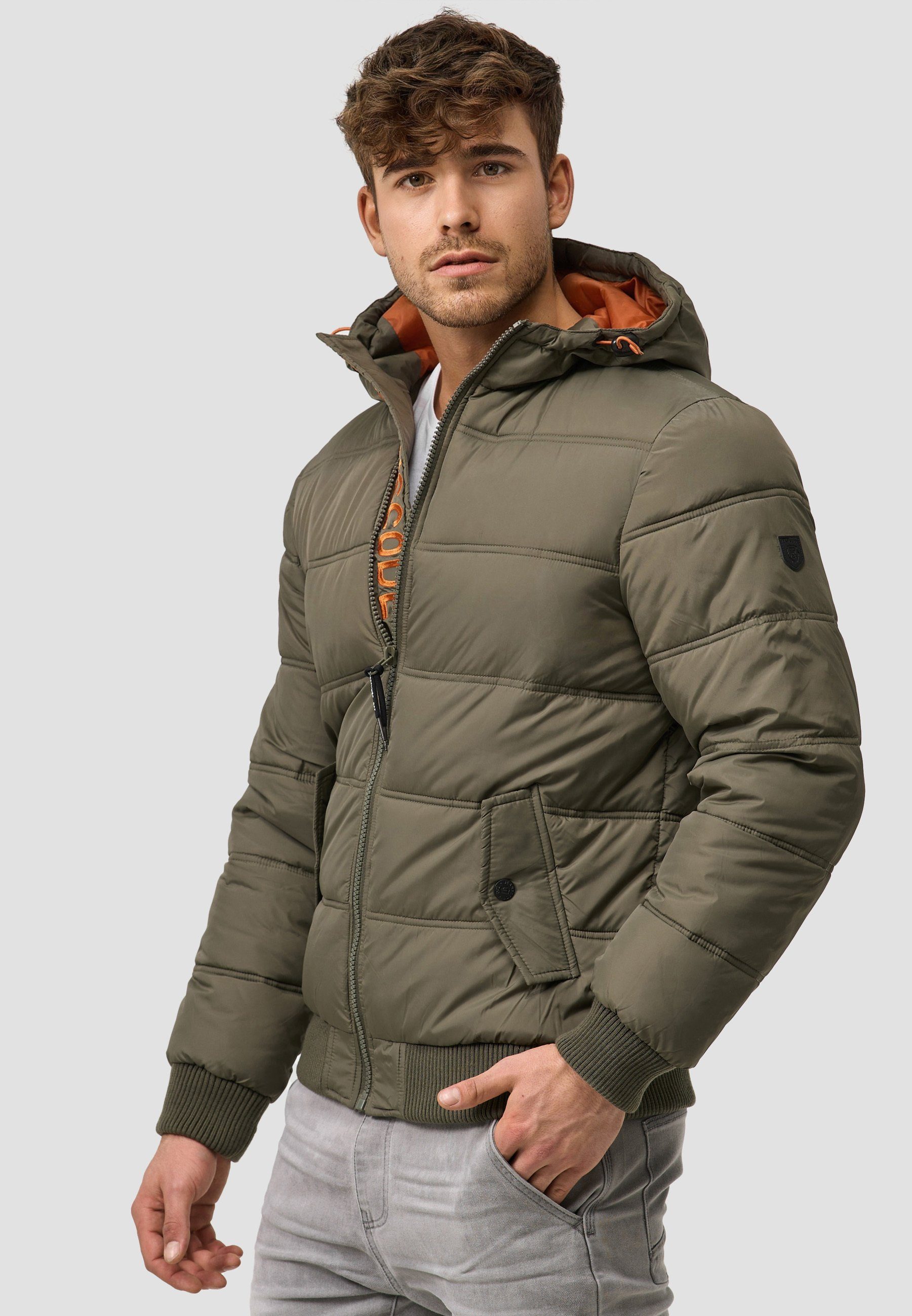 Indicode Steppjacke Herren Adrian ZA Herrenjacke Daunen-Optik